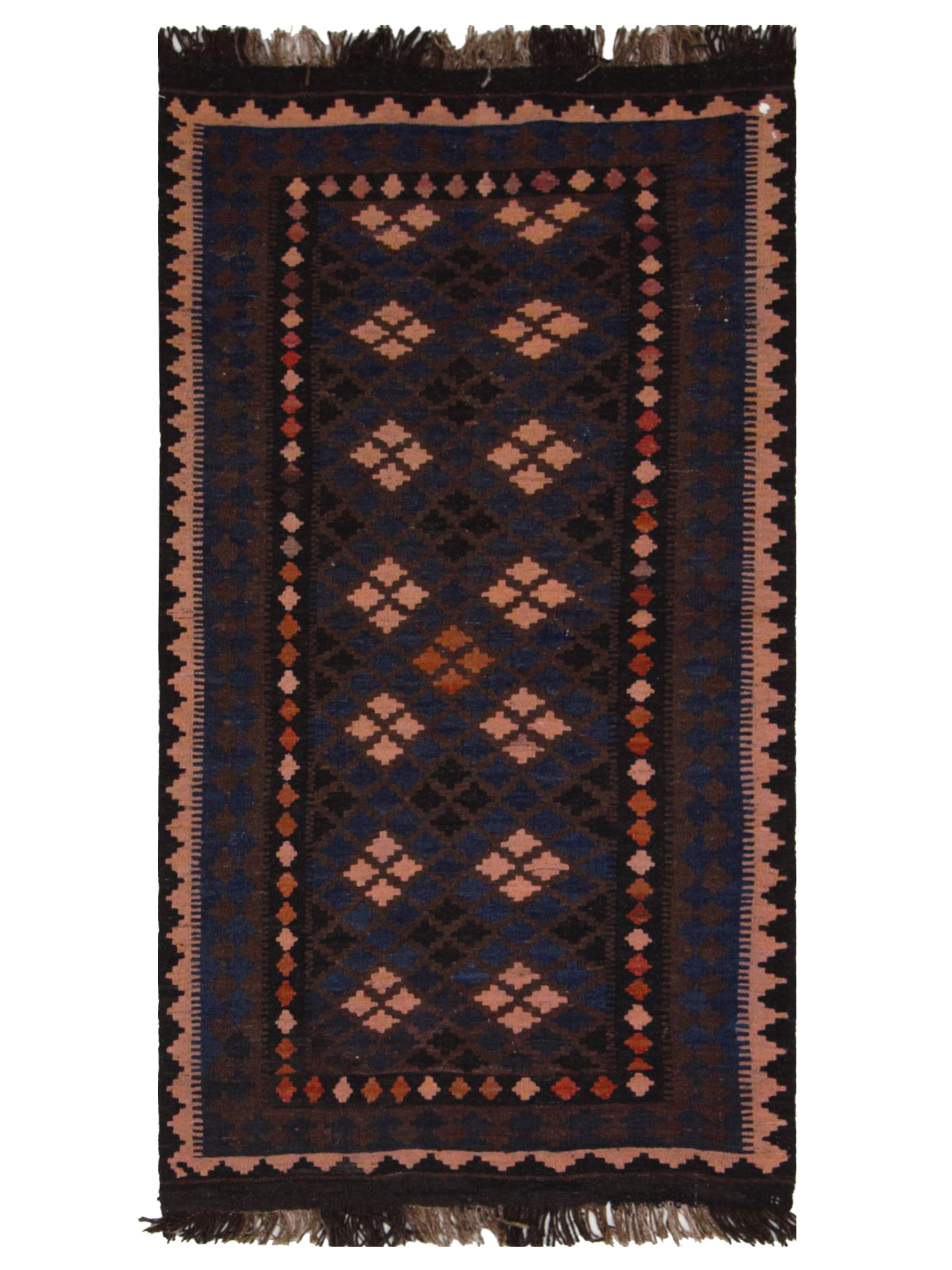 Kilim Maimana Flatweave Brown 3x6