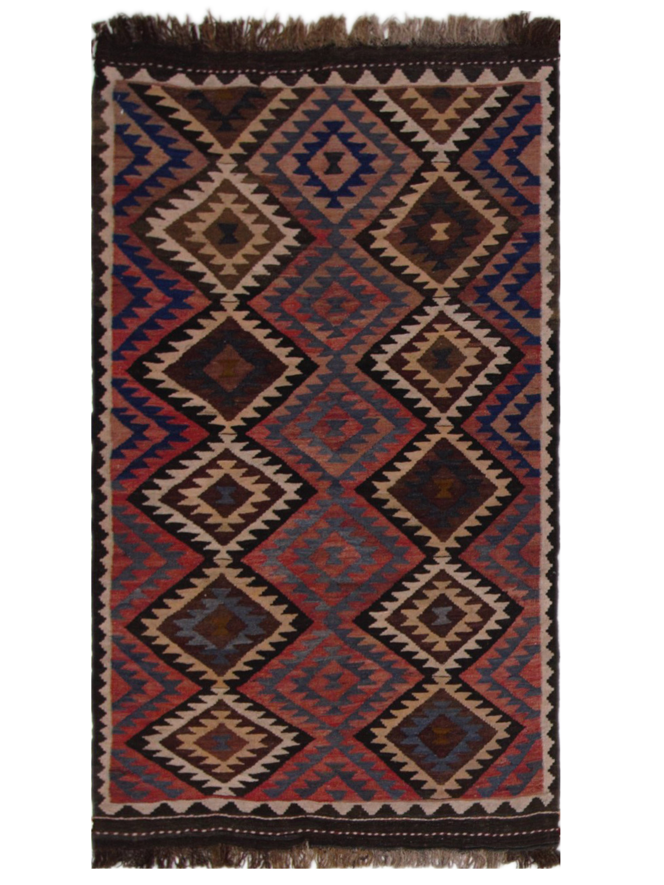 Kilim Maimana Flatweave Brown 3x6
