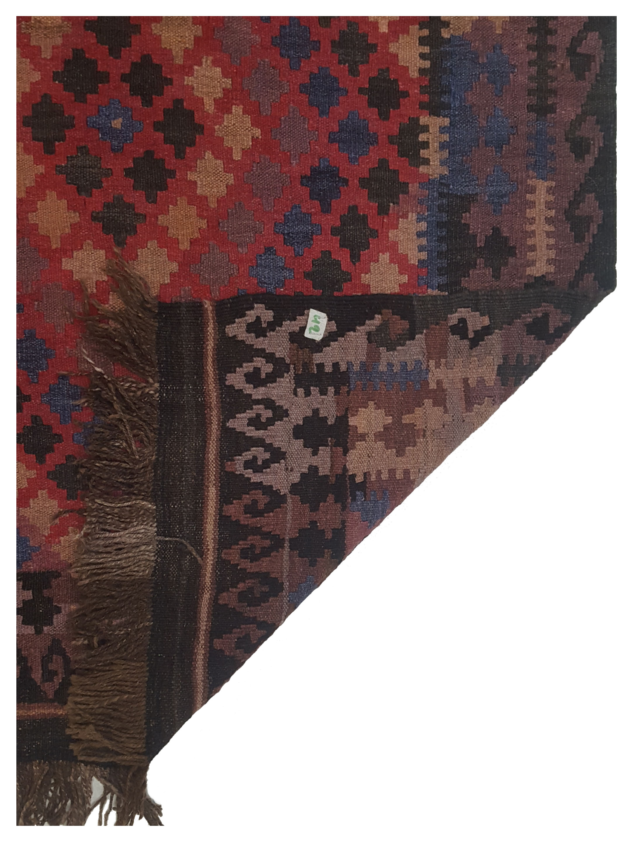 Kilim Maimana Flatweave Brown 3x6 - Image 5 of 5