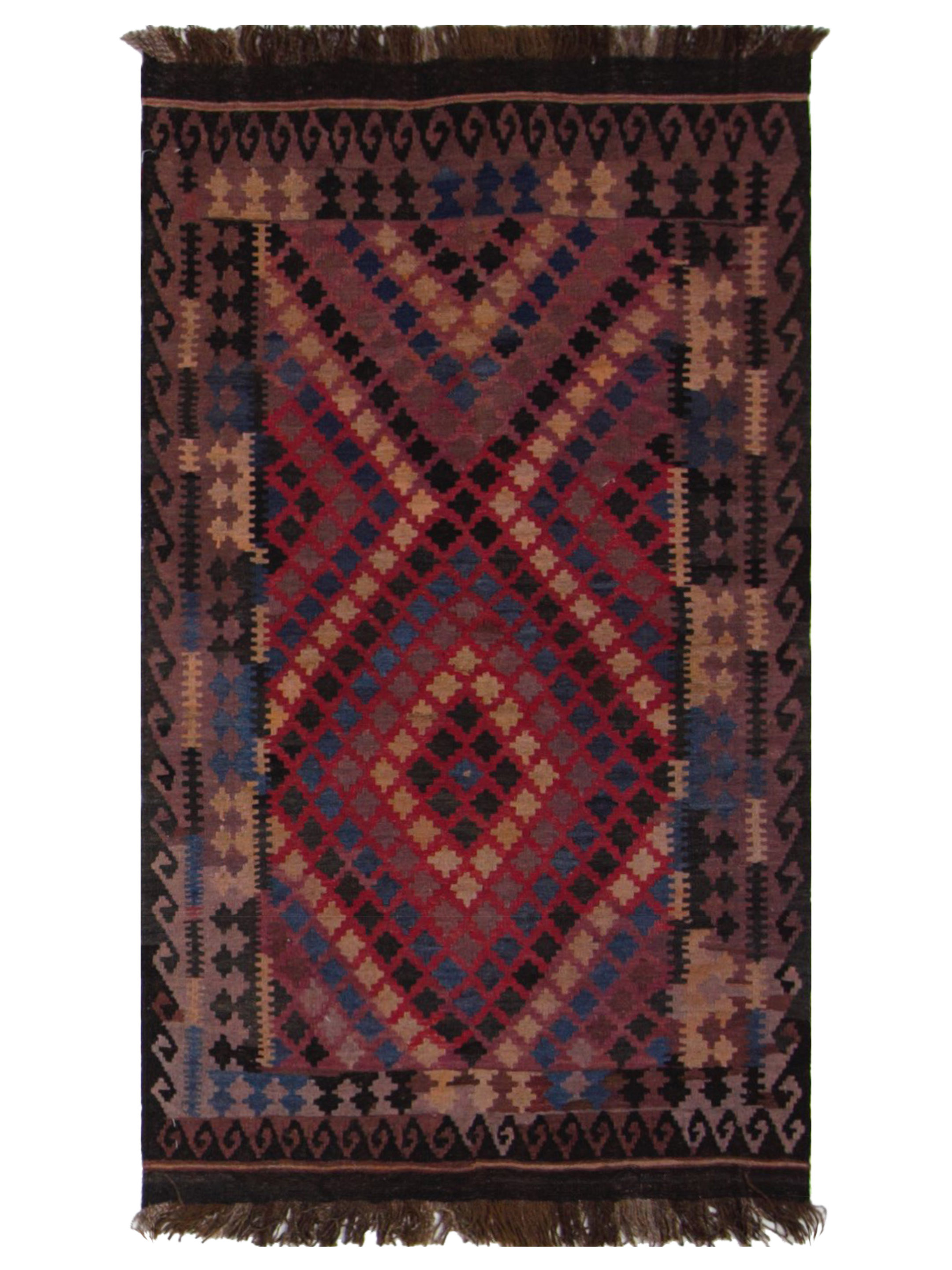 Kilim Maimana Flatweave Brown 3x6