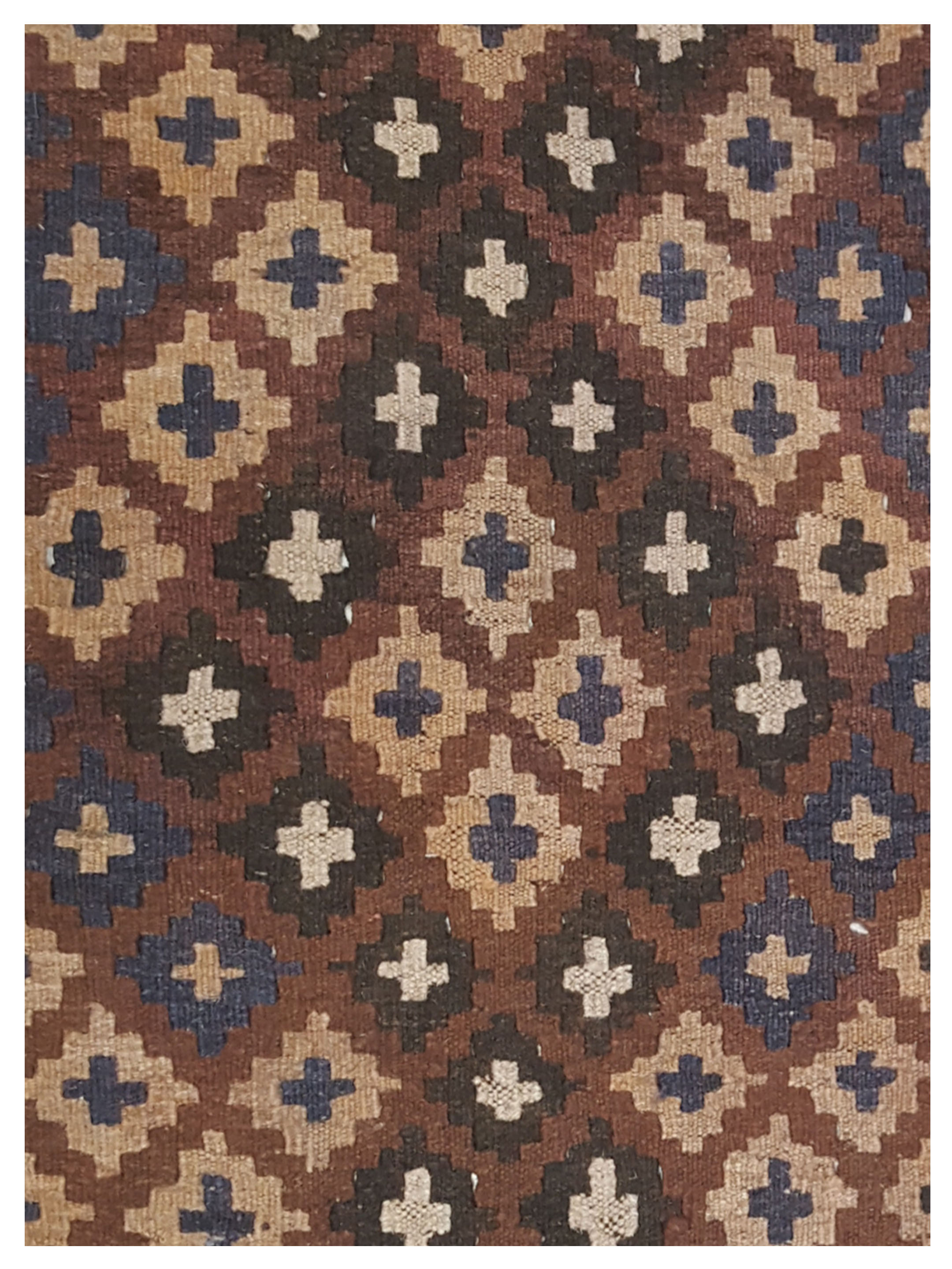 Kilim Maimana Flatweave Brown 3x6 - Image 3 of 5