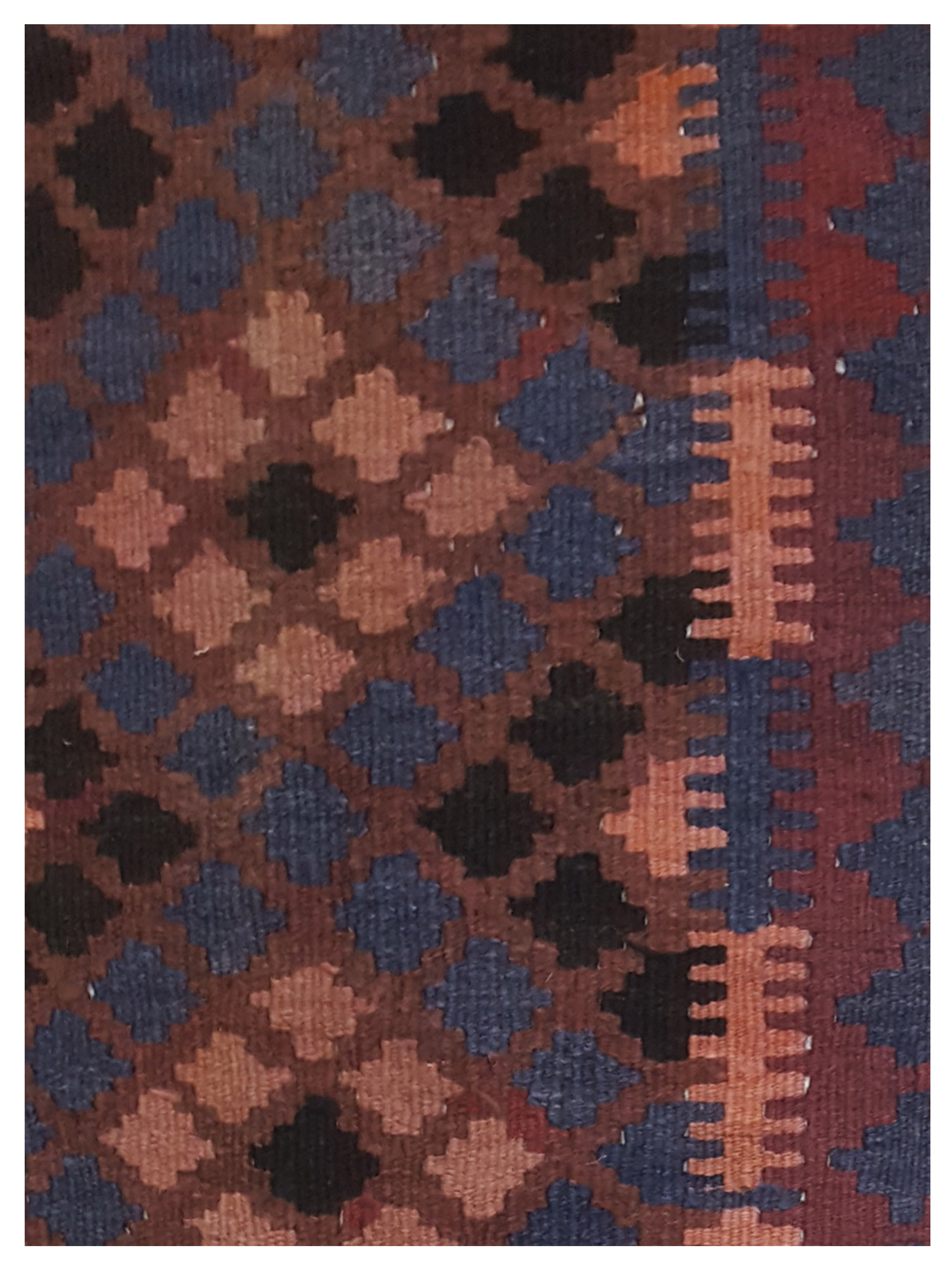 Kilim Maimana Flatweave Brown 3x6 - Image 3 of 5