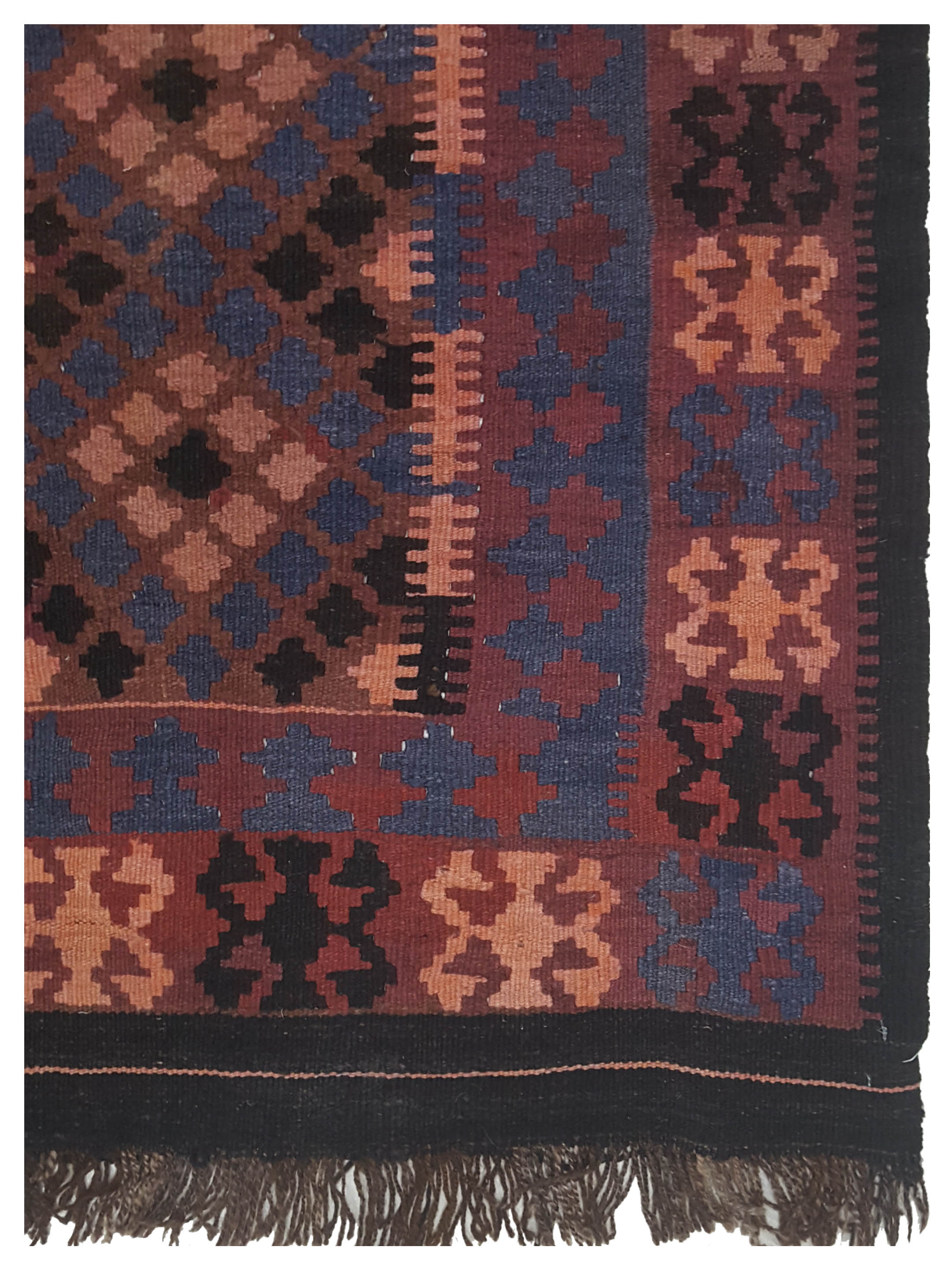 Kilim Maimana Flatweave Brown 3x6 - Image 4 of 5