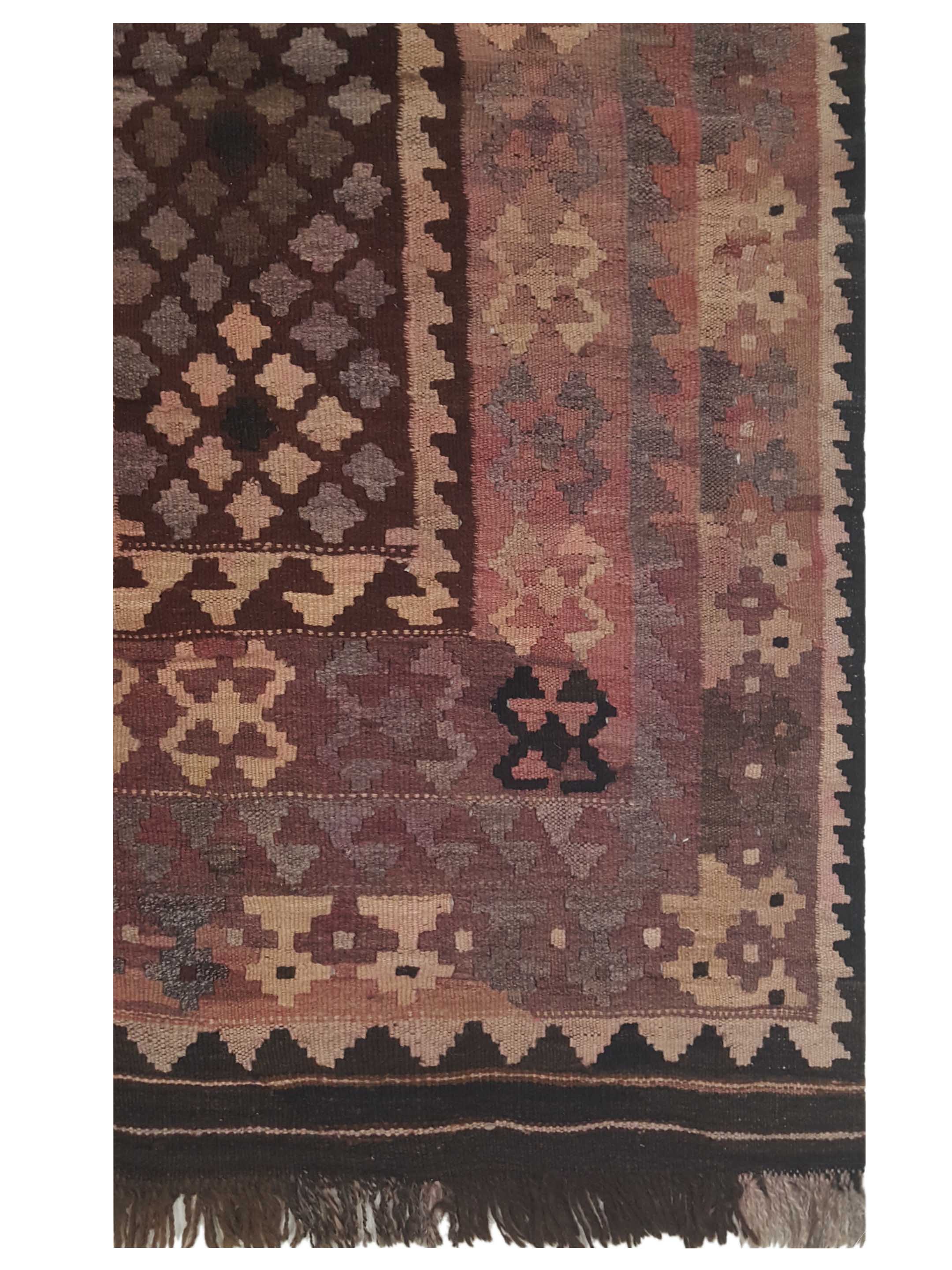 Kilim Maimana Flatweave Rust 3x6 - Image 4 of 5