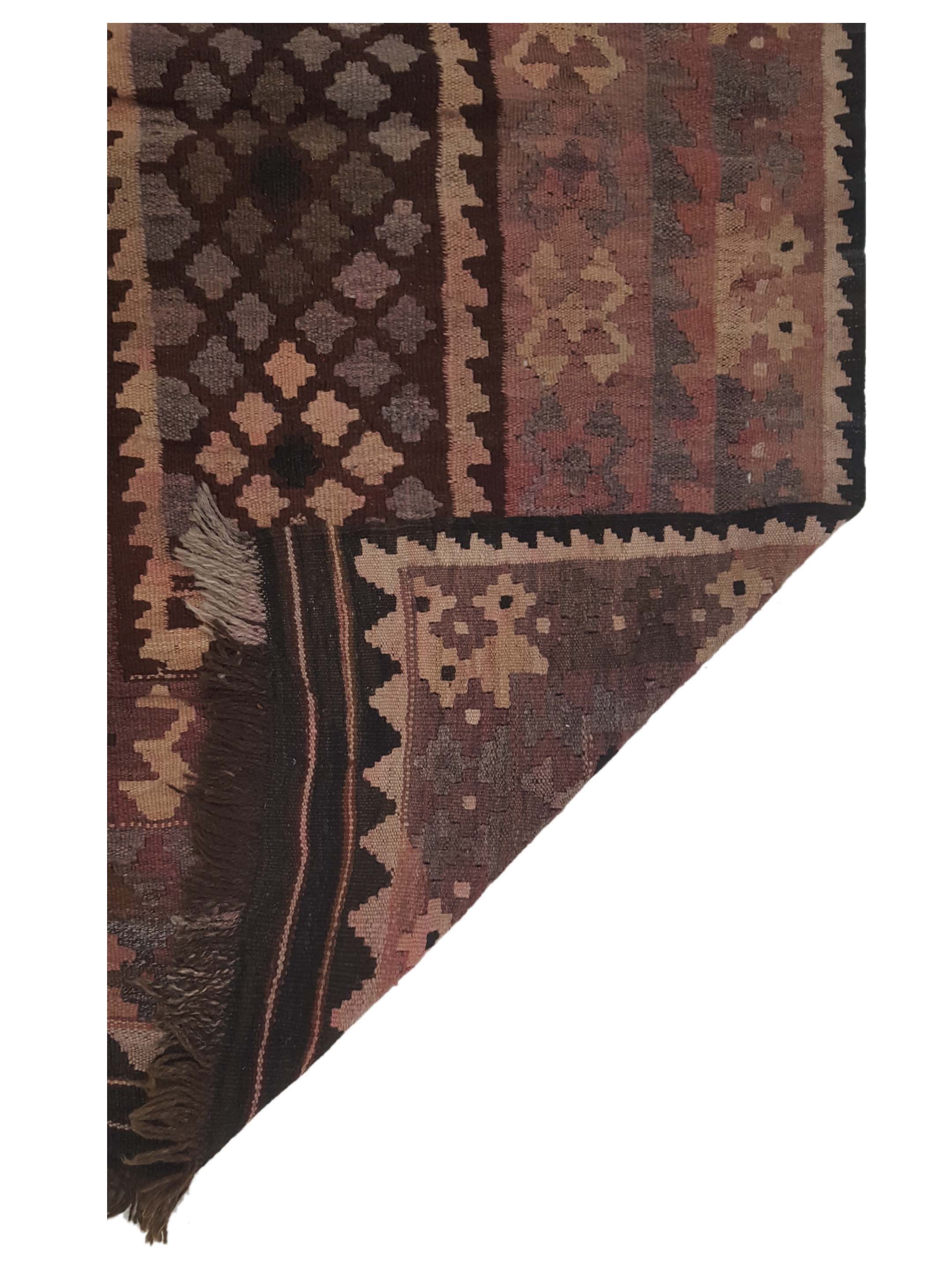 Kilim Maimana Flatweave Rust 3x6 - Image 5 of 5