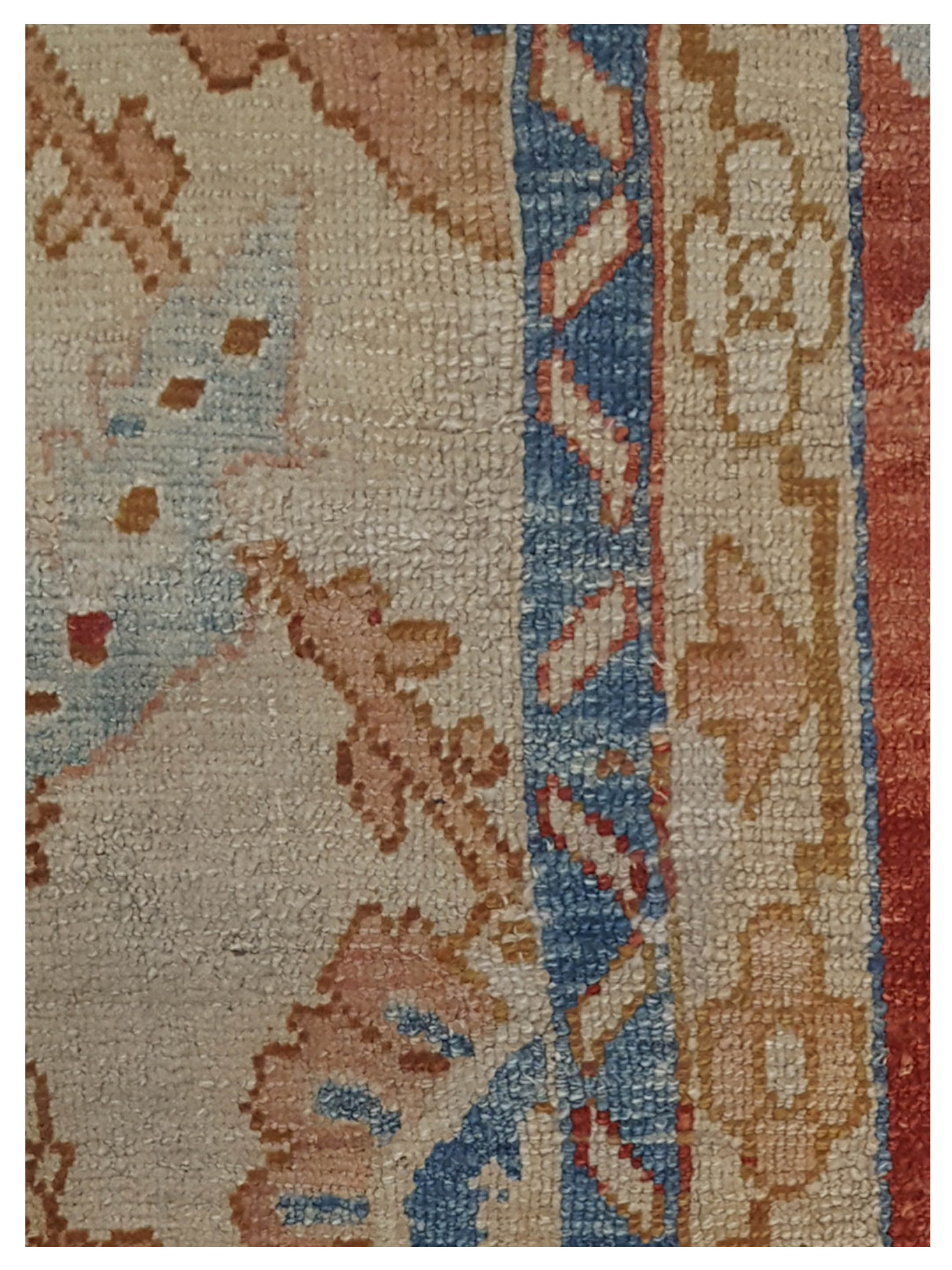 Ushak TR Hand Knotted Beige 9x12 - Image 3 of 5