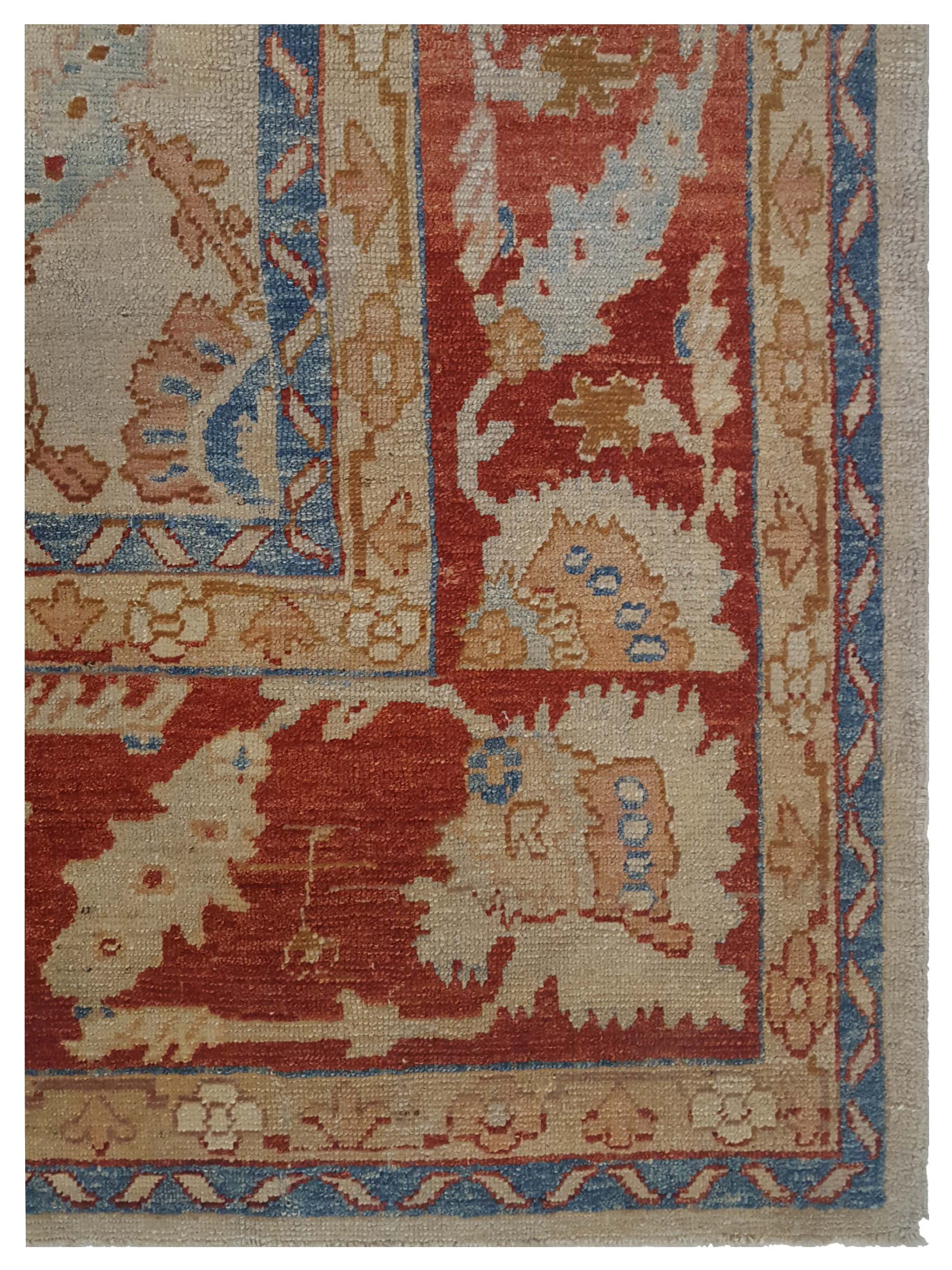 Ushak TR Hand Knotted Beige 9x12 - Image 4 of 5