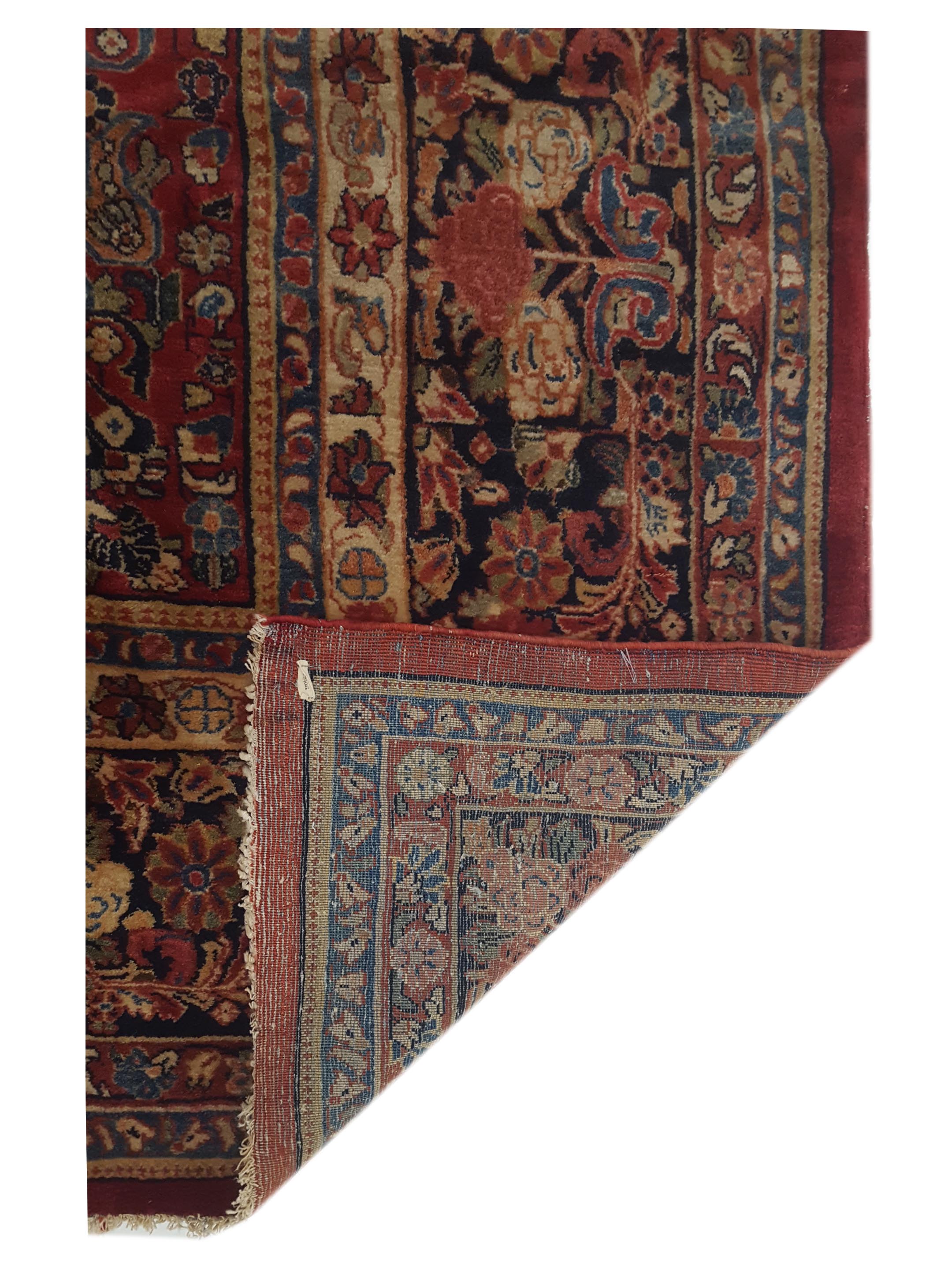 Sarouk Hand Knotted Red 11x19 - Image 5 of 5