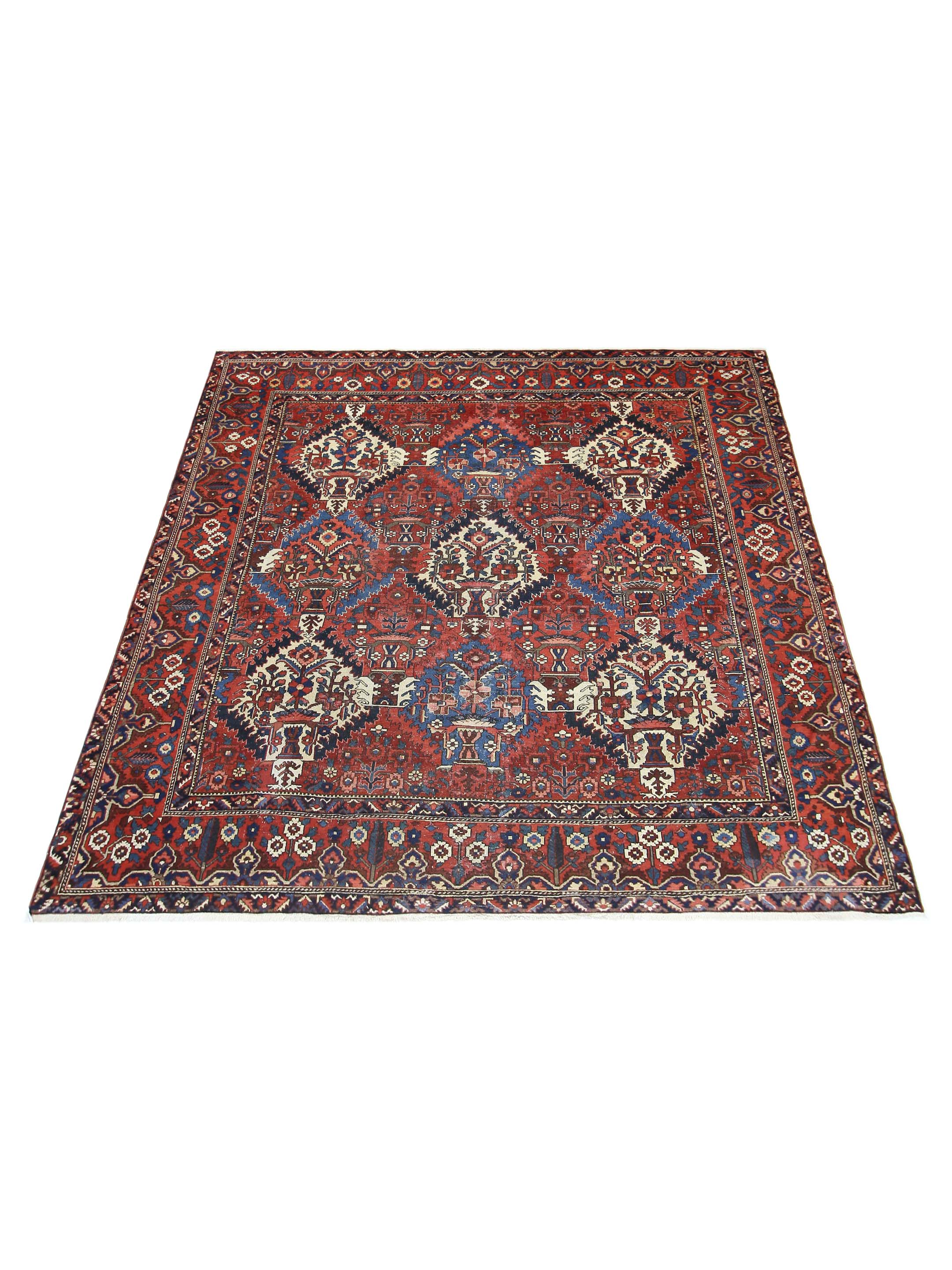 Bakhtiyari Hand Knotted Red 12x12 - Image 2 of 5