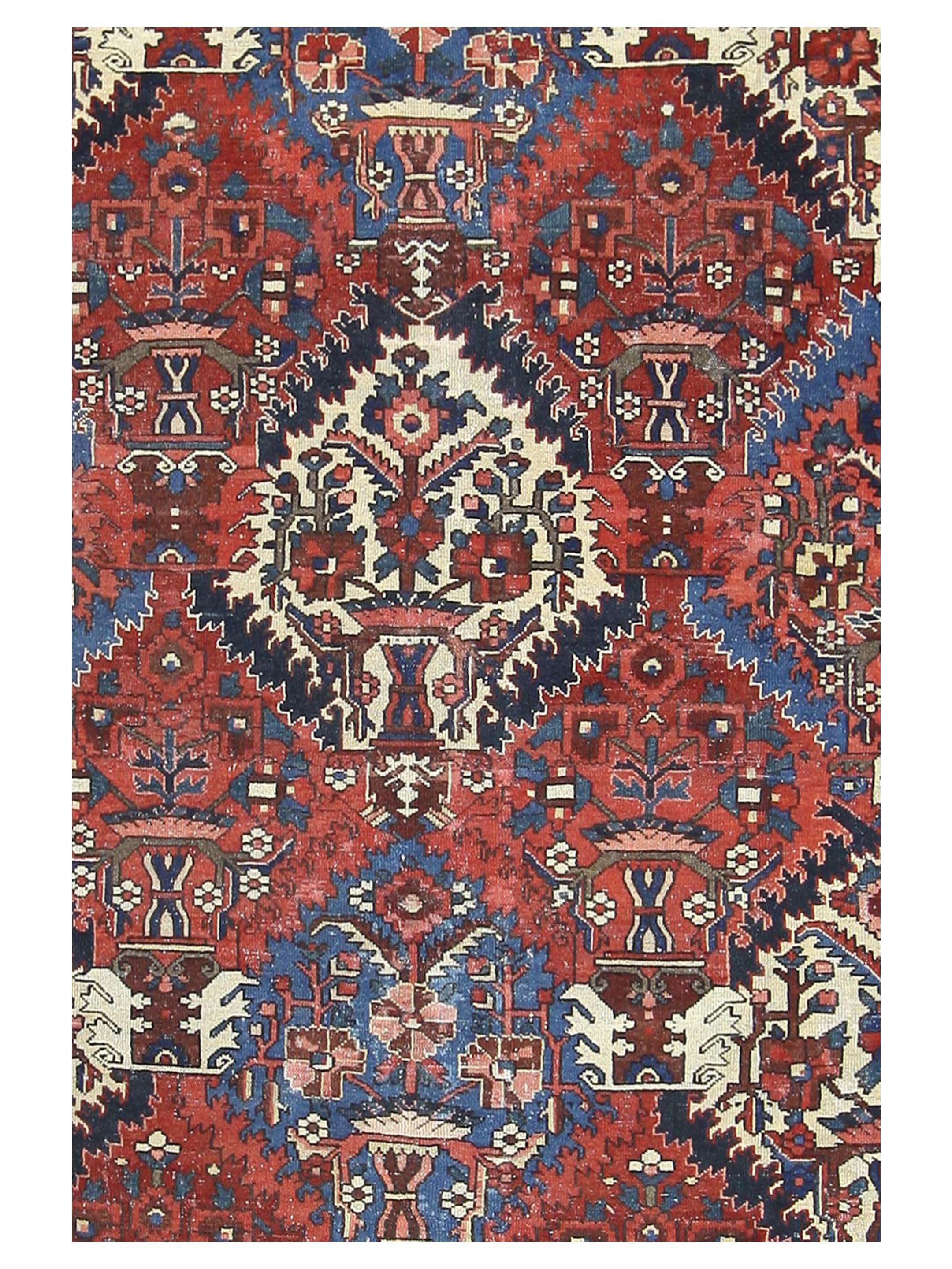 Bakhtiyari Hand Knotted Red 12x12 - Image 4 of 5
