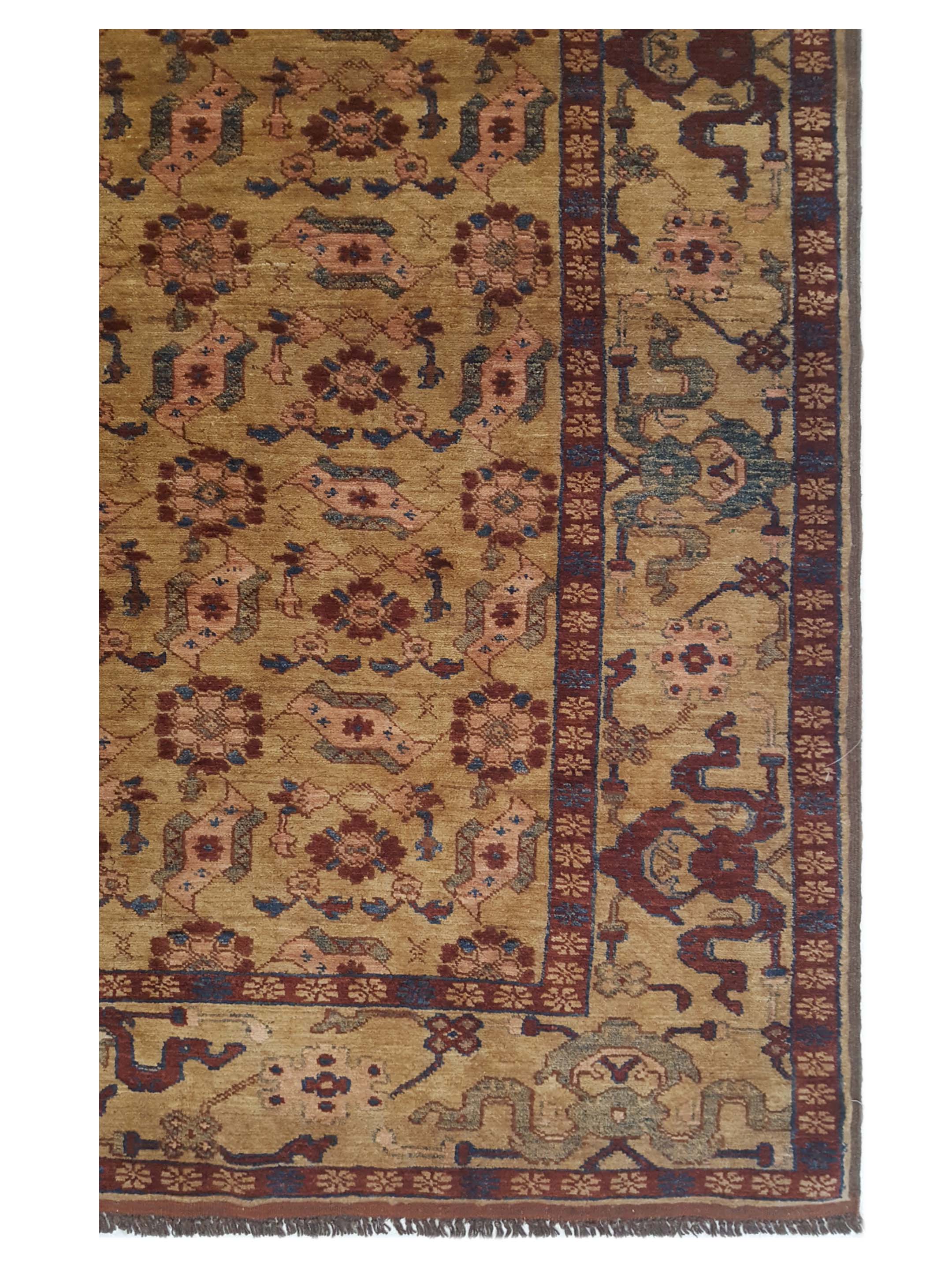 Peshawar Hand Knotted Brown 6x9 - Image 3 of 5