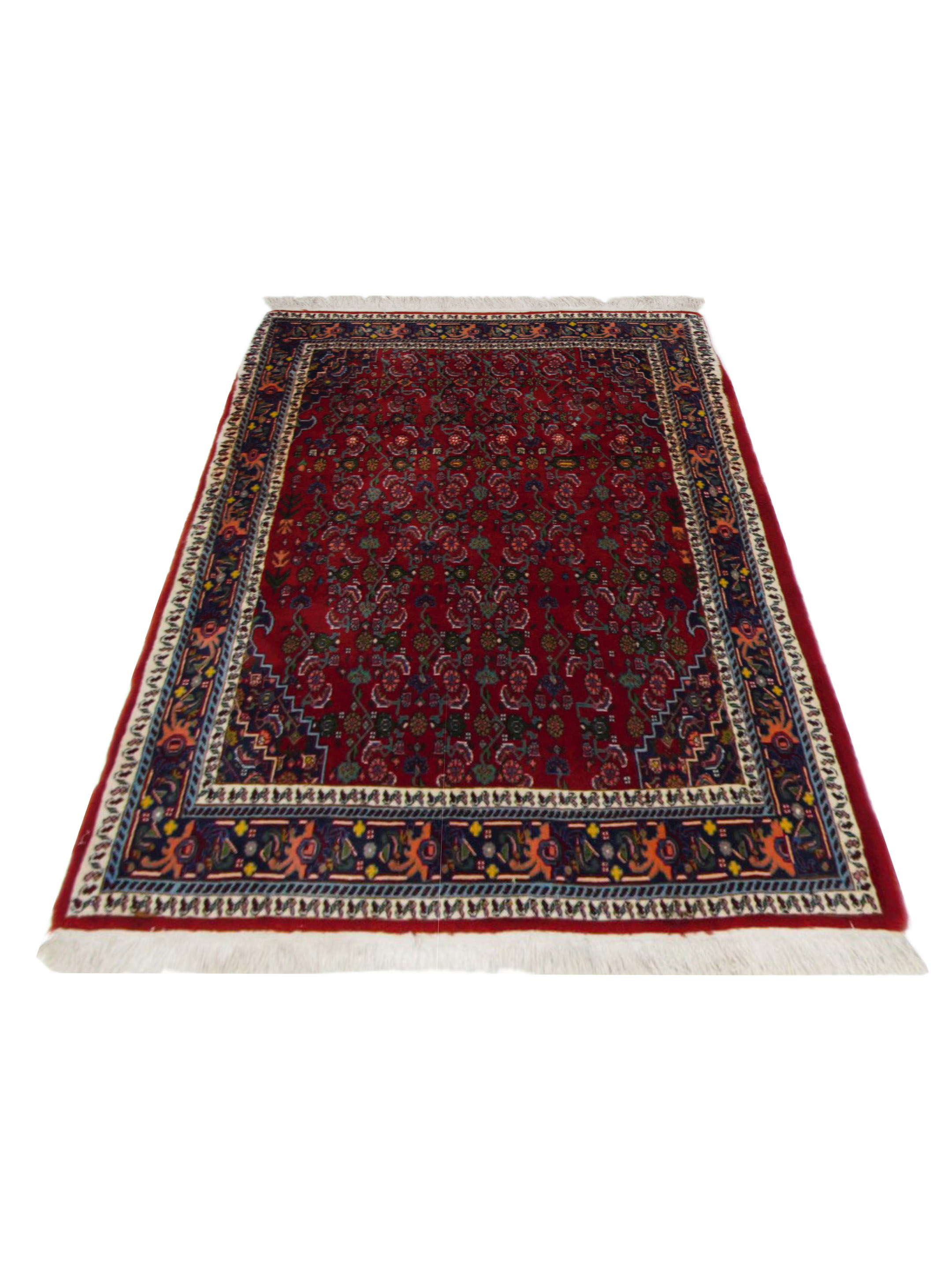 Bijar Hand Knotted Red 3x5 - Image 2 of 5
