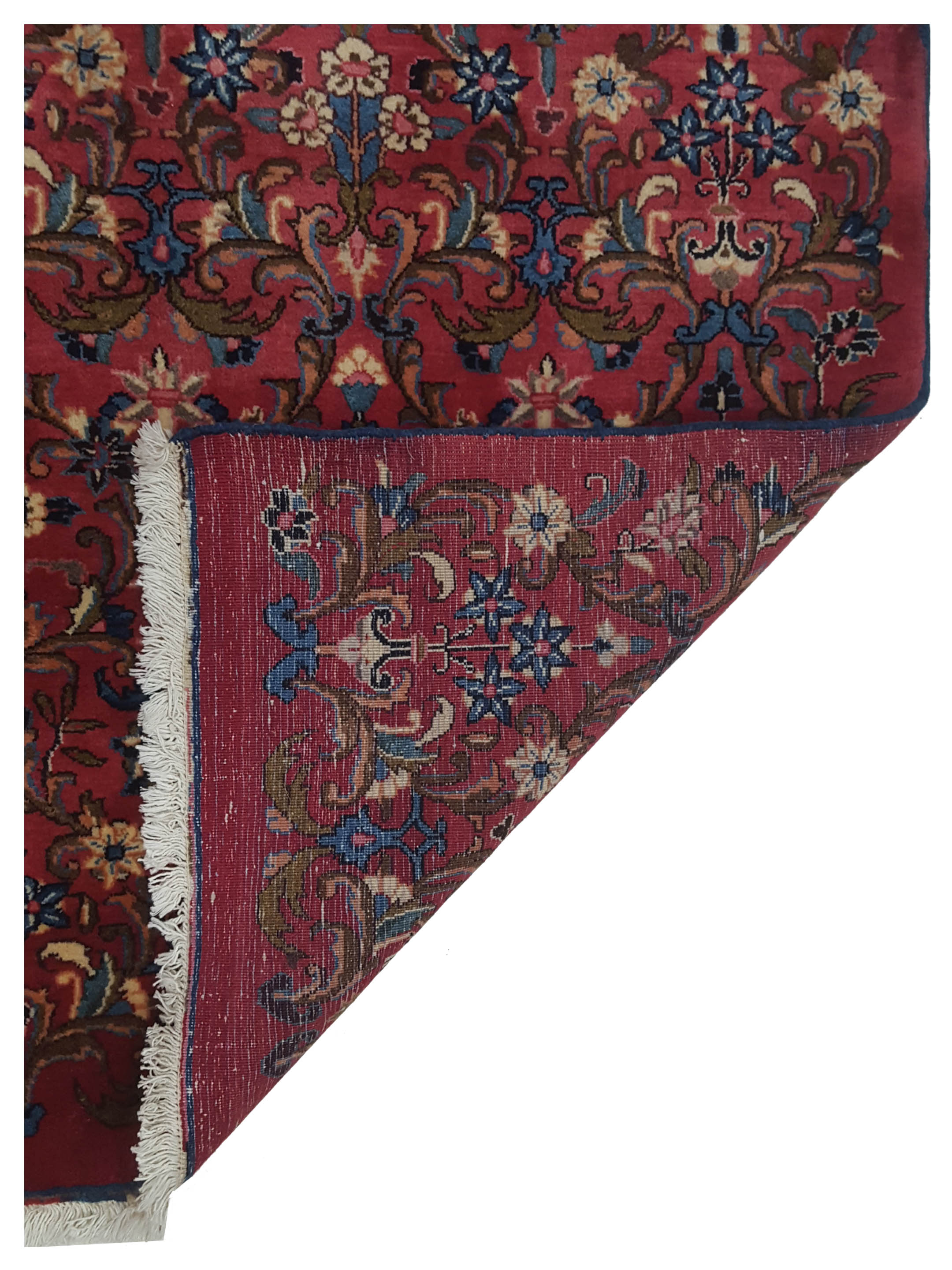 Mashad Runner Hand Knotted Red 3x10 - Image 5 of 5