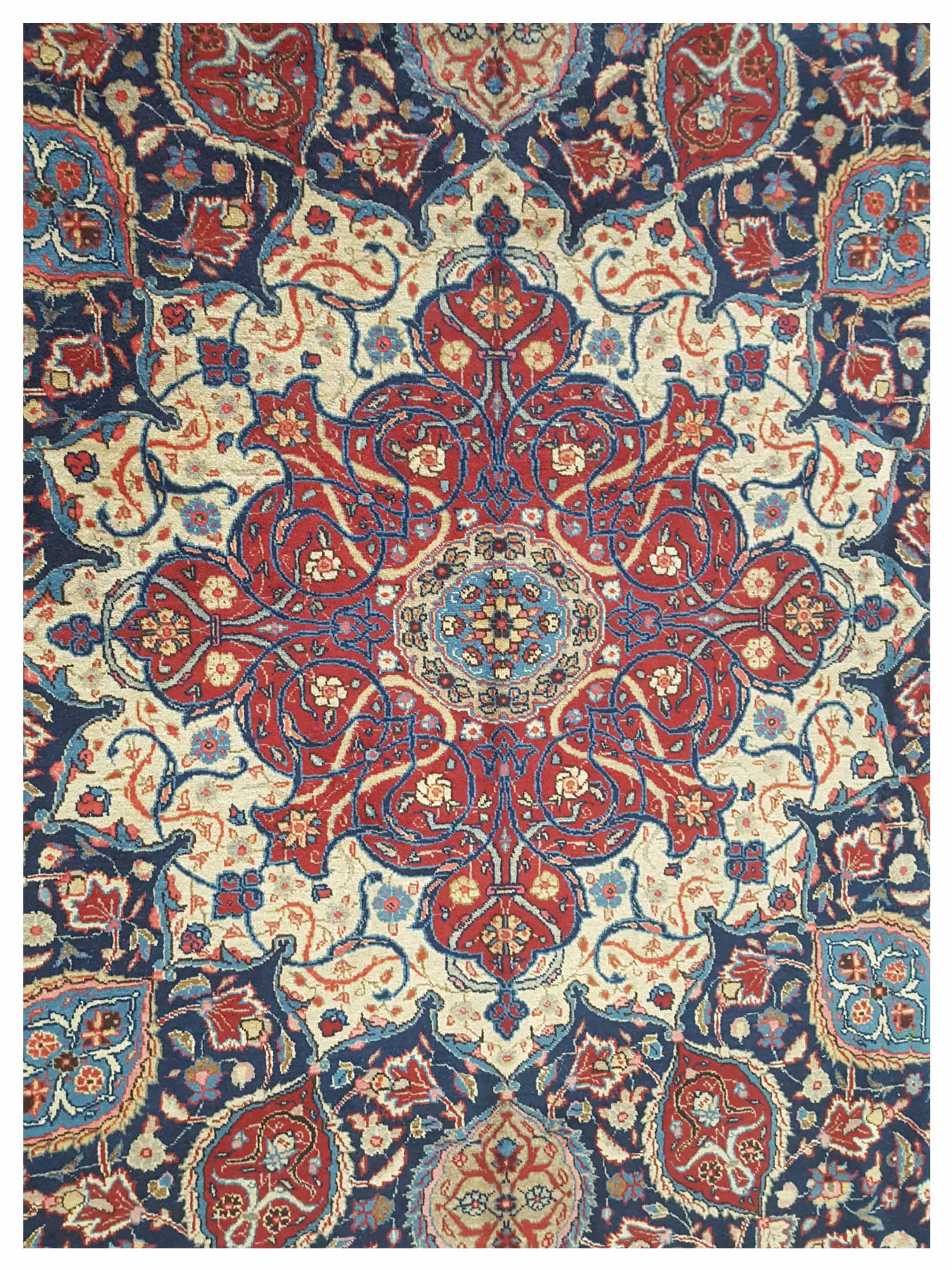 Tabriz Hand Knotted Navy 11x16 - Image 3 of 5