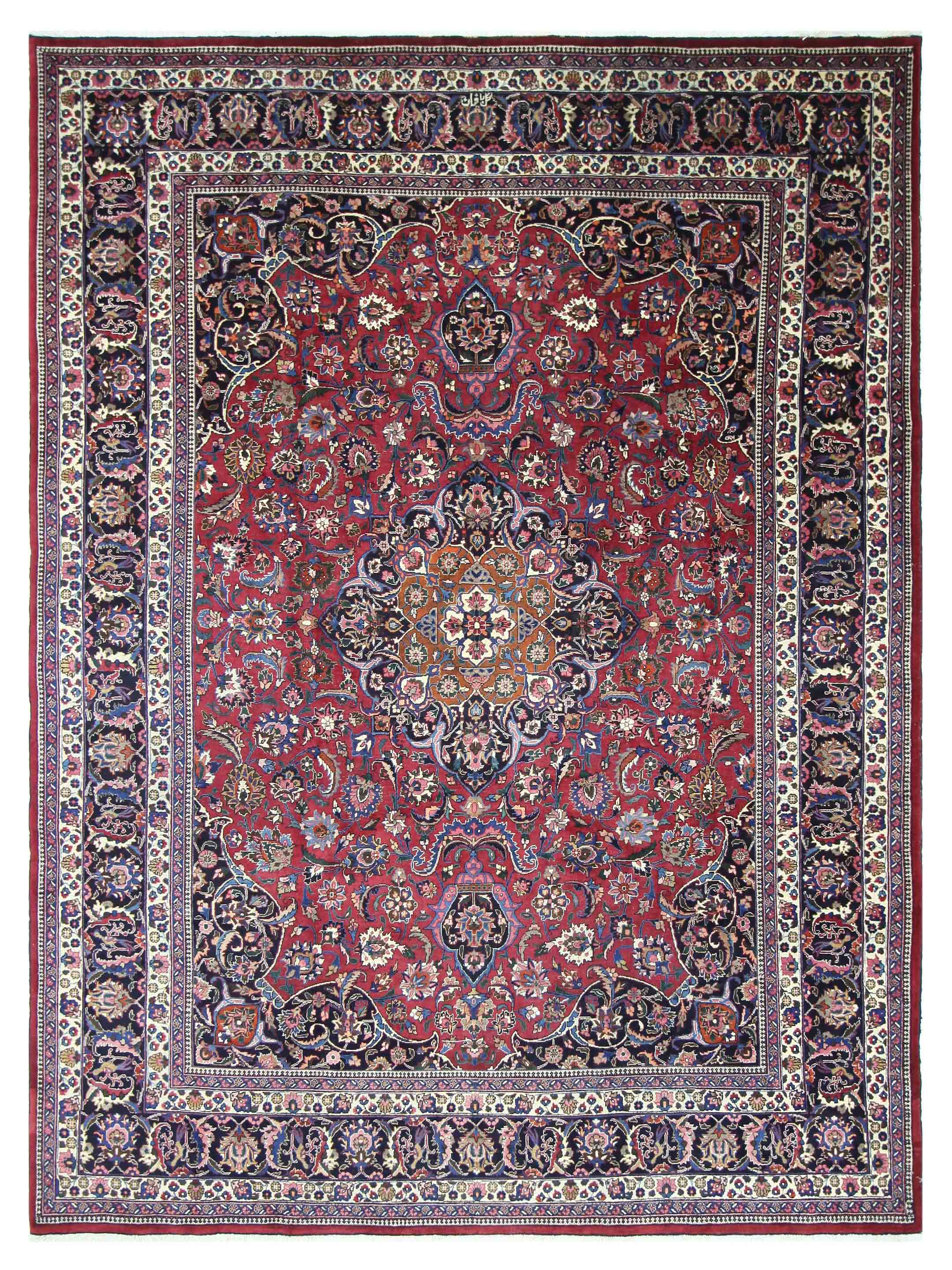 Mashad Semi Antique Blue 10x13
