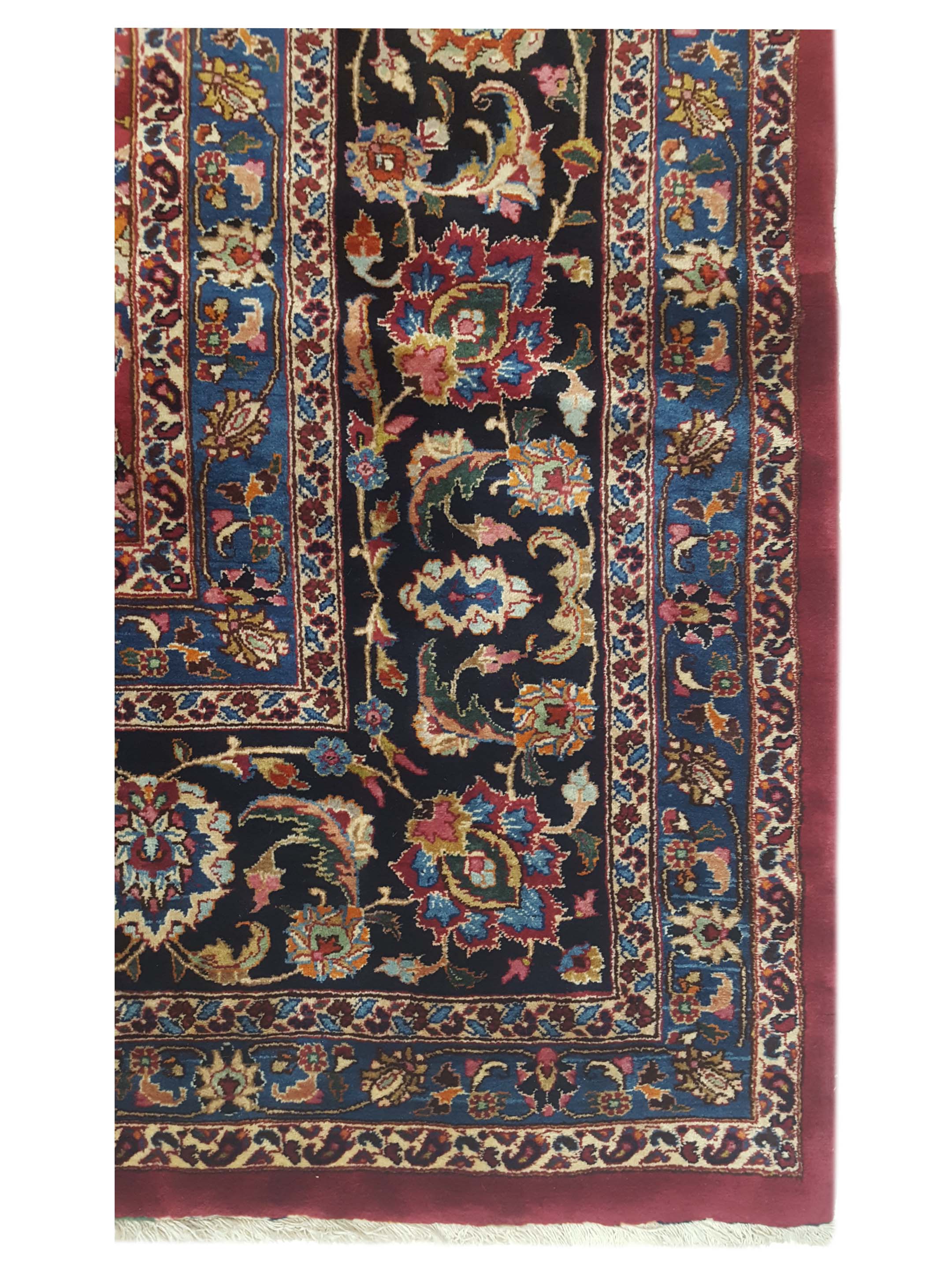 Mashad Semi Antique Burgundy 13x16 - Image 3 of 5