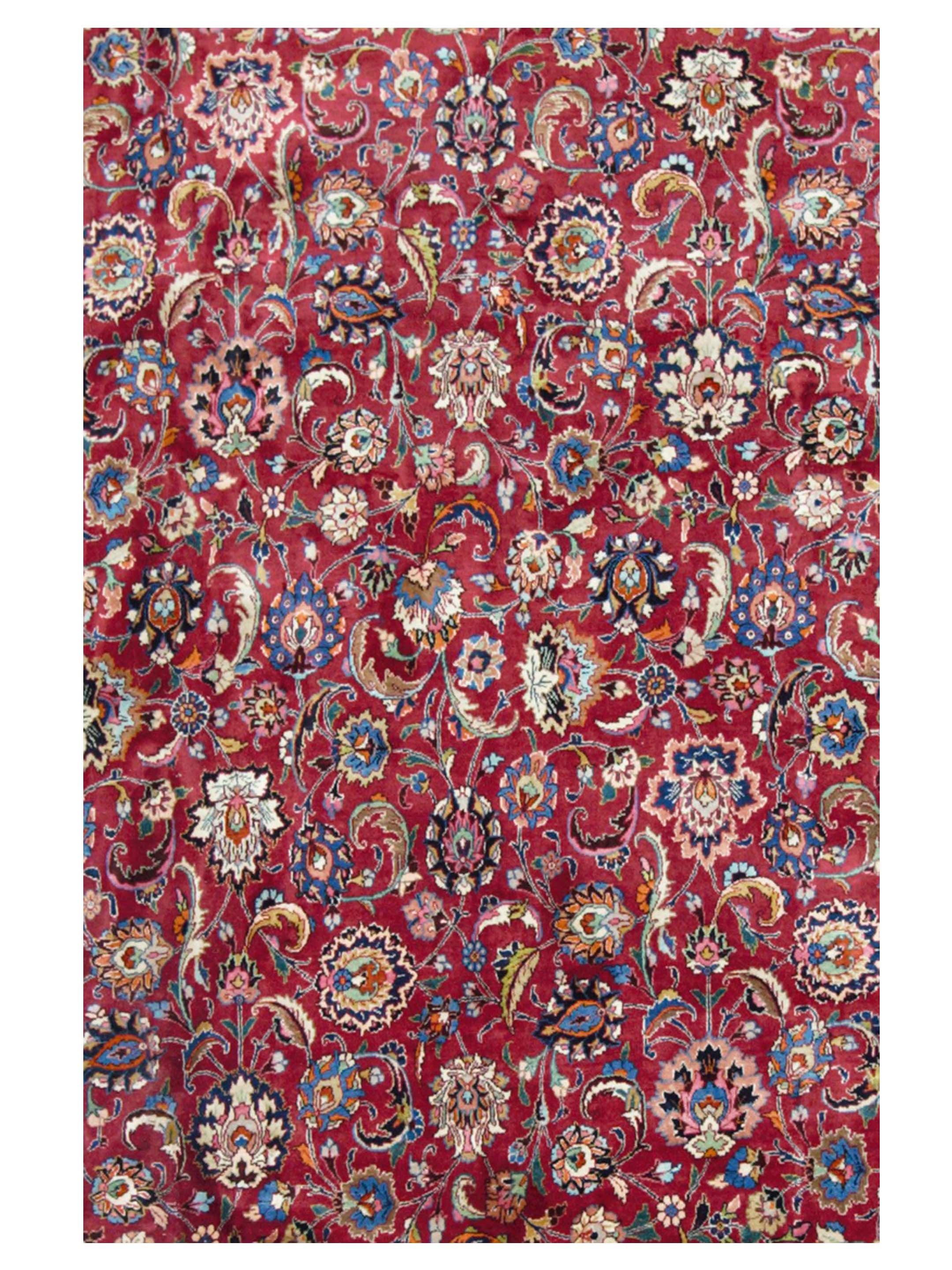 Mashad Semi Antique Burgundy 13x16 - Image 4 of 5