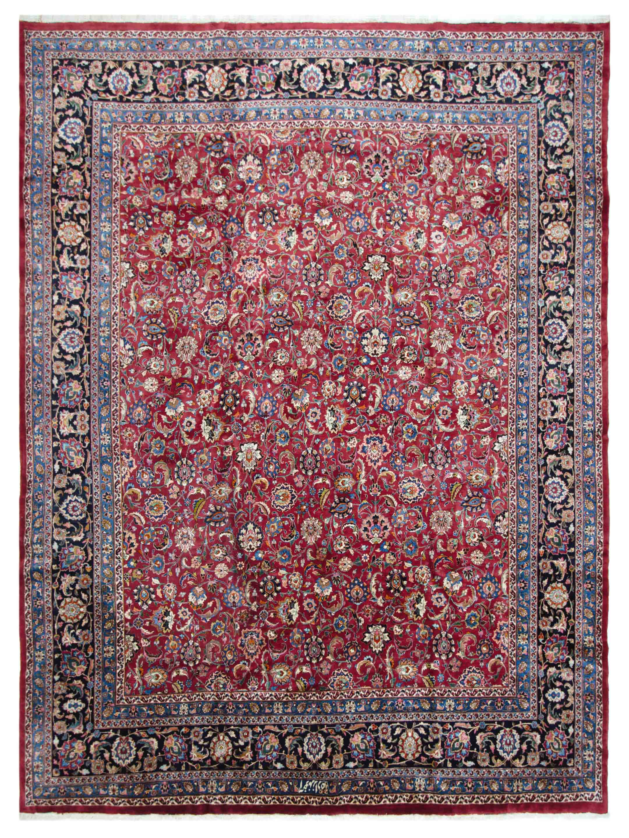 Mashad Semi Antique Burgundy 13x16