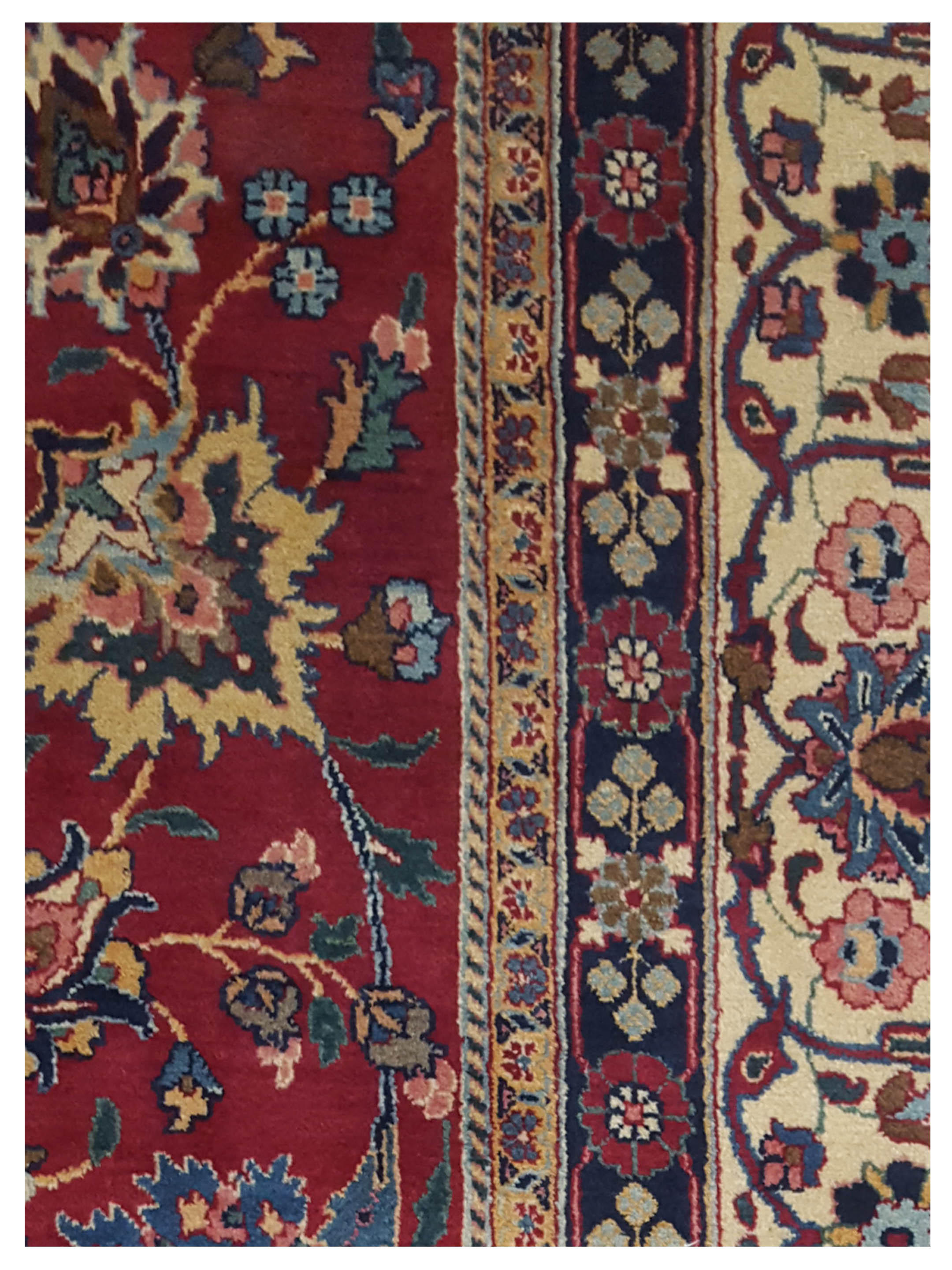 Mashad Semi Antique Navy 10x13 - Image 3 of 5