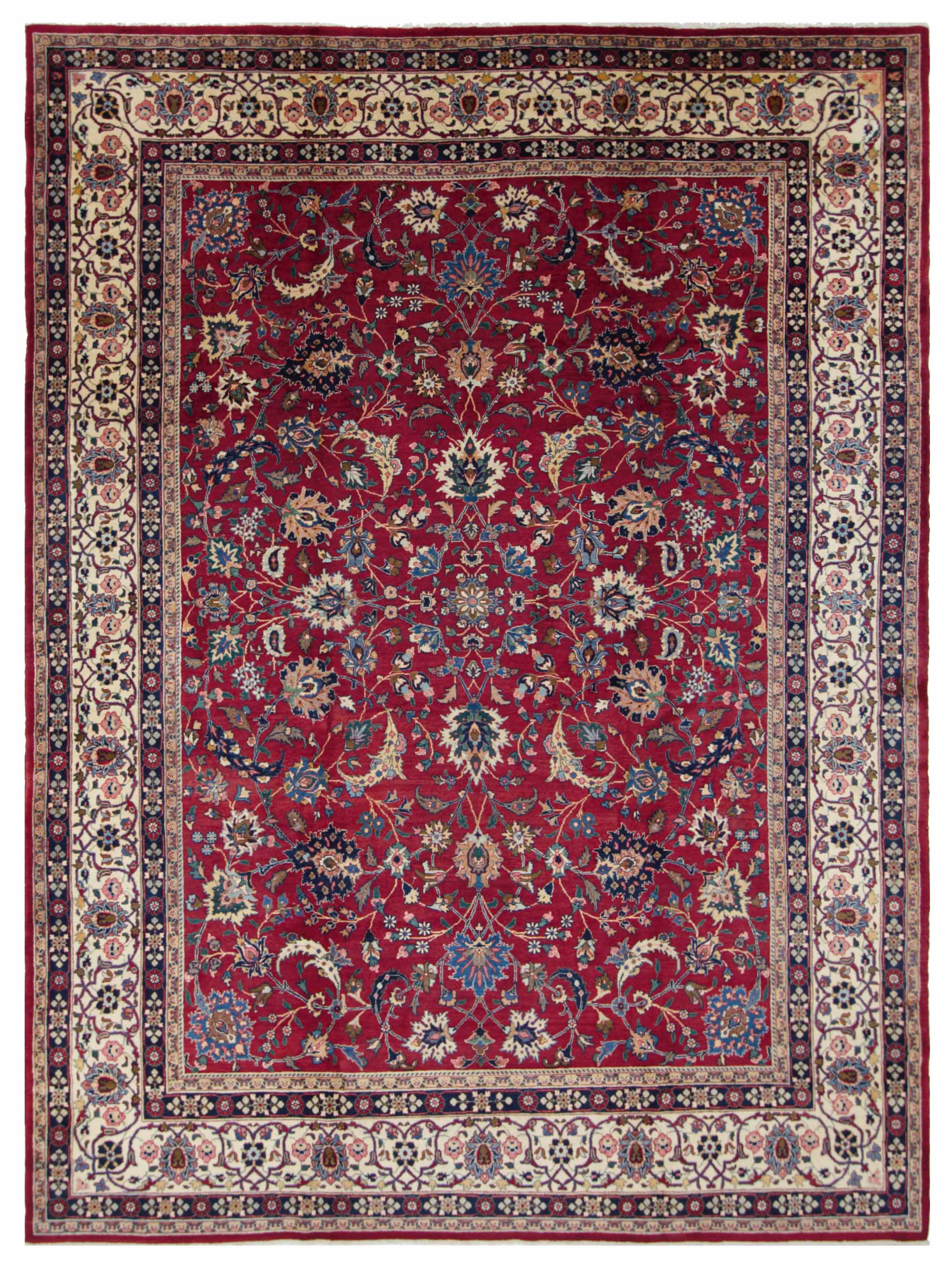 Mashad Semi Antique Navy 10x13