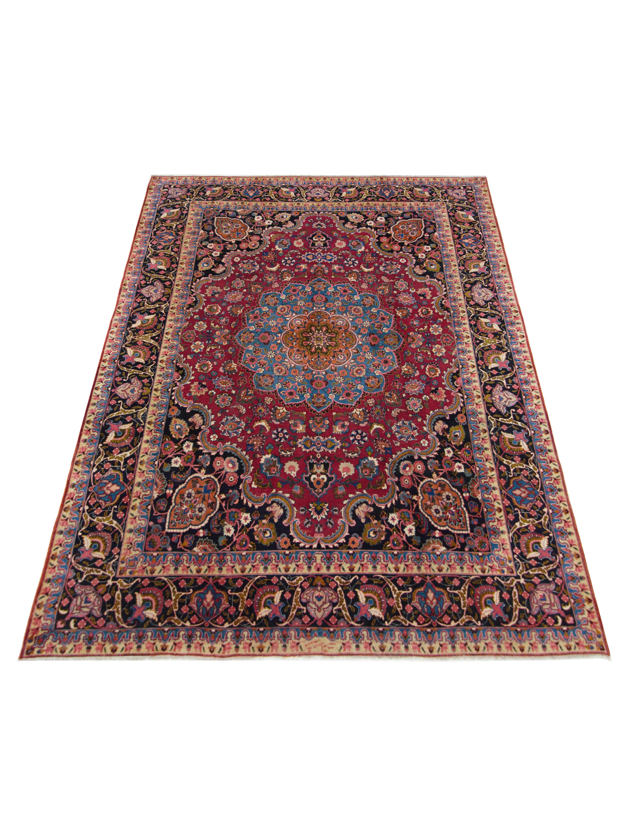 Mashad Semi Antique Burgundy 10x13 - Image 2 of 5