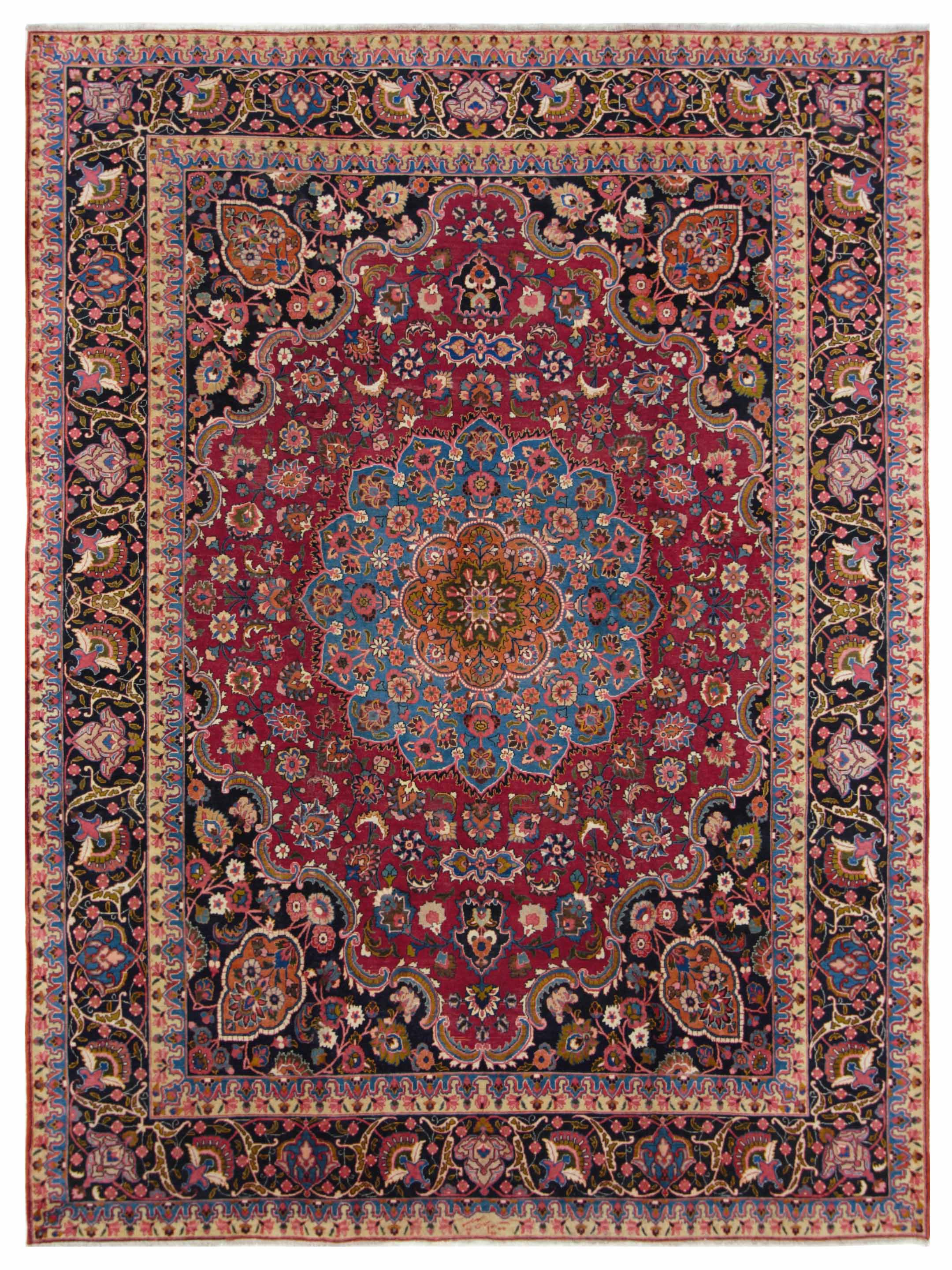 Mashad Semi Antique Burgundy 10x13