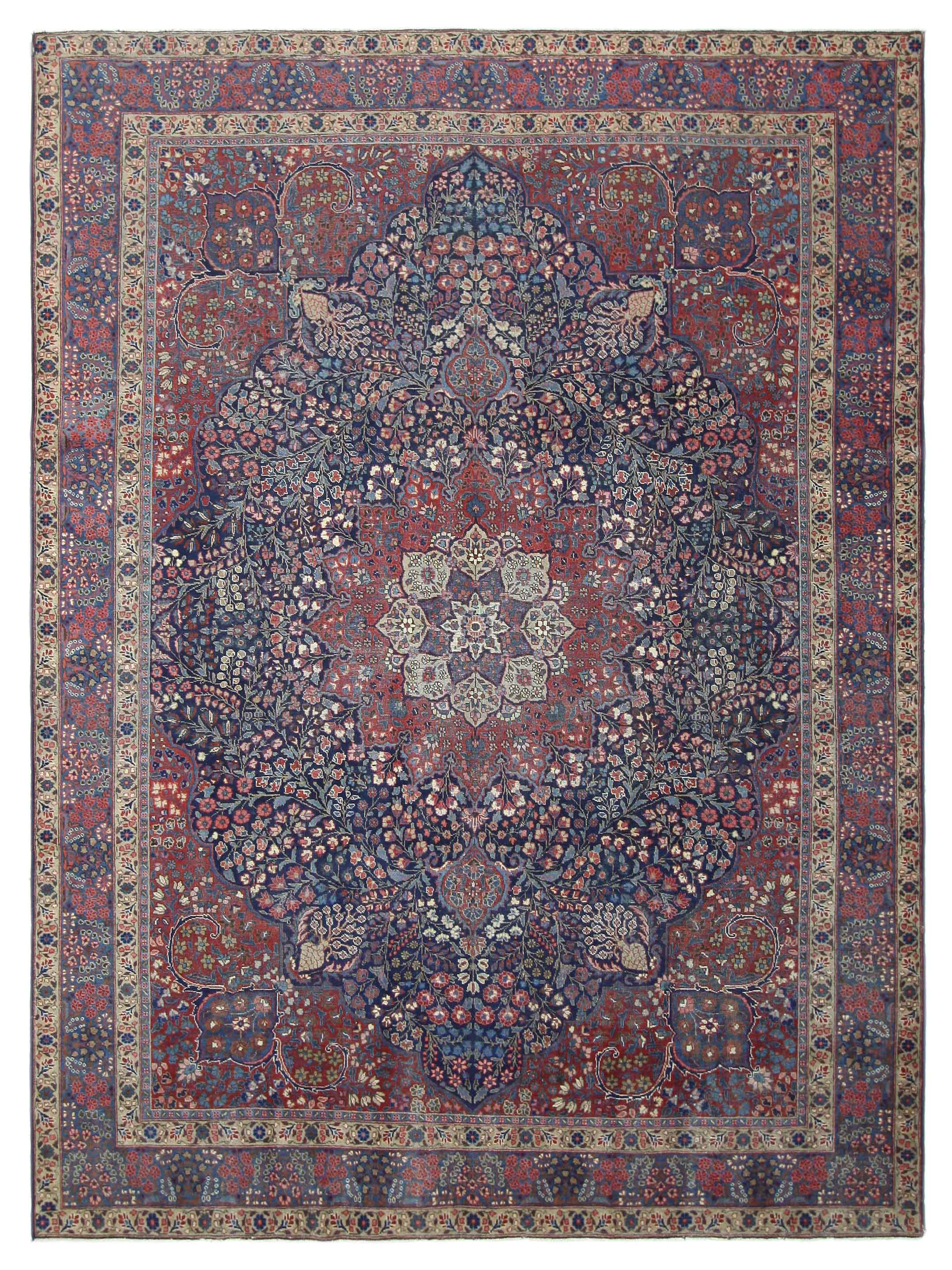 Khoy Hand Knotted Red 9x12