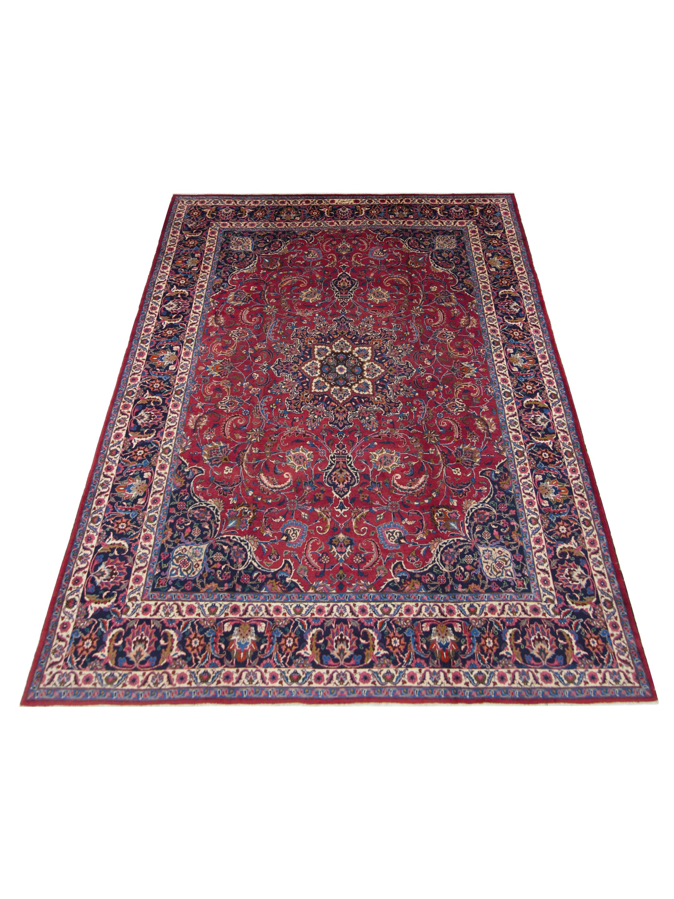 Mashad Semi Antique Burgundy 10x13 - Image 2 of 5
