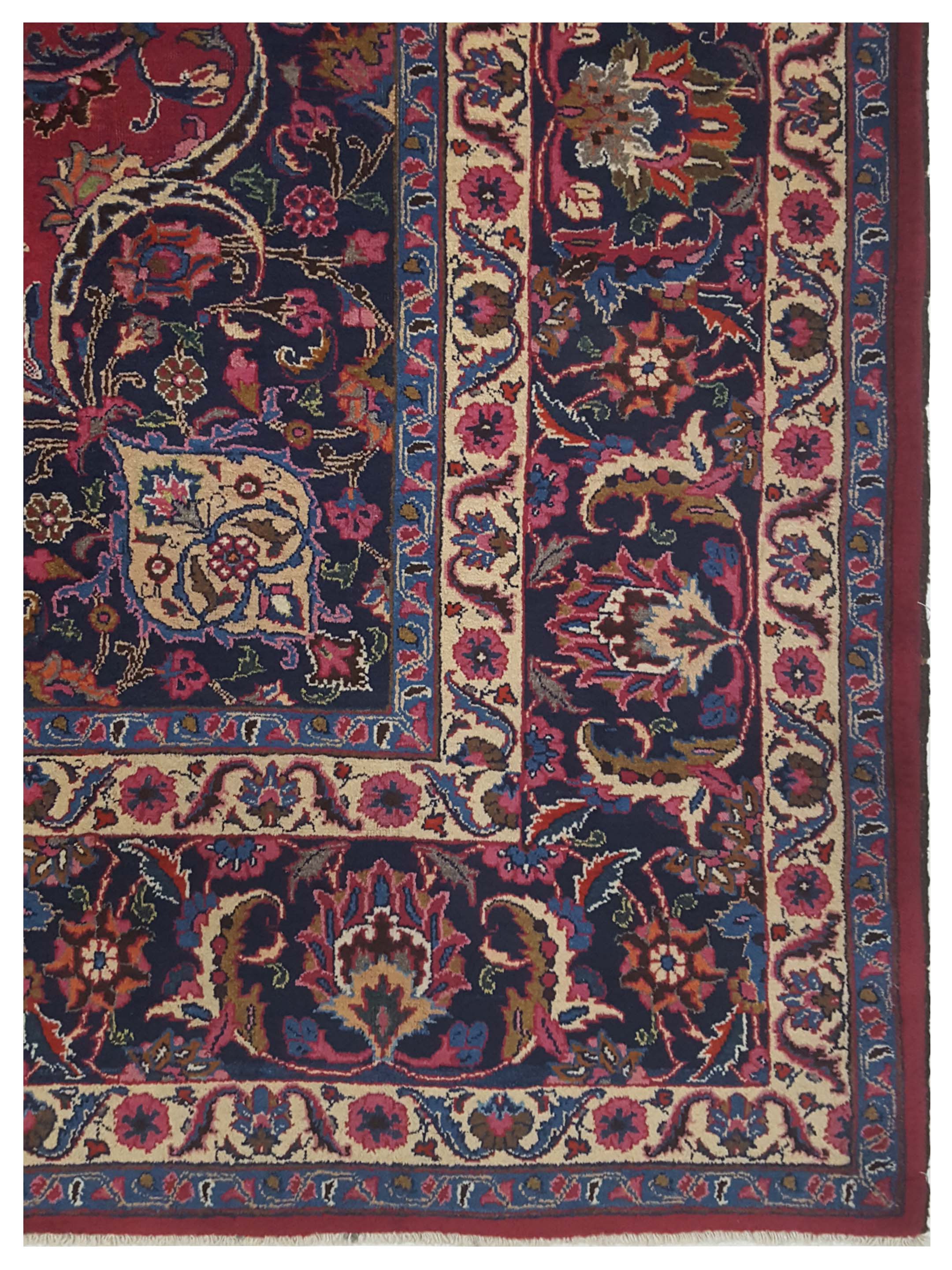 Mashad Semi Antique Burgundy 10x13 - Image 4 of 5