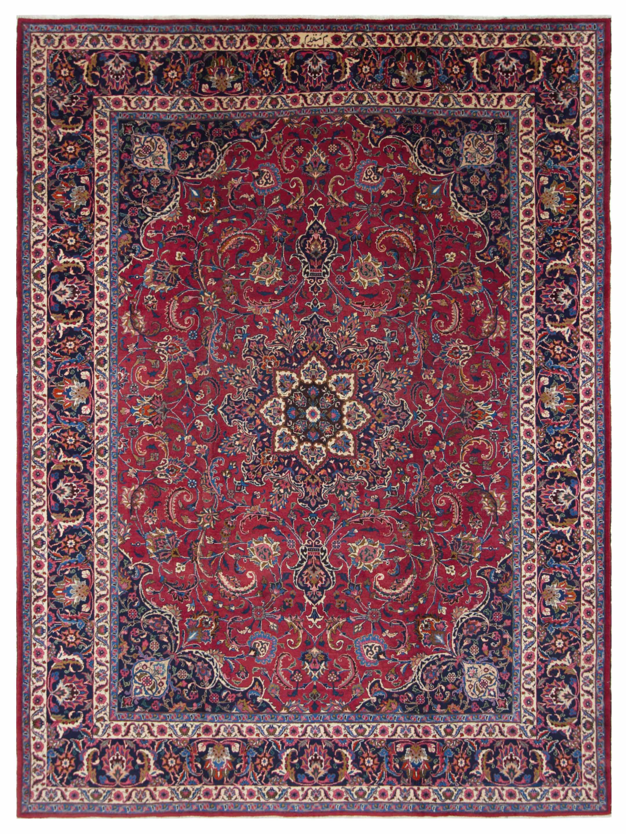 Mashad Semi Antique Burgundy 10x13