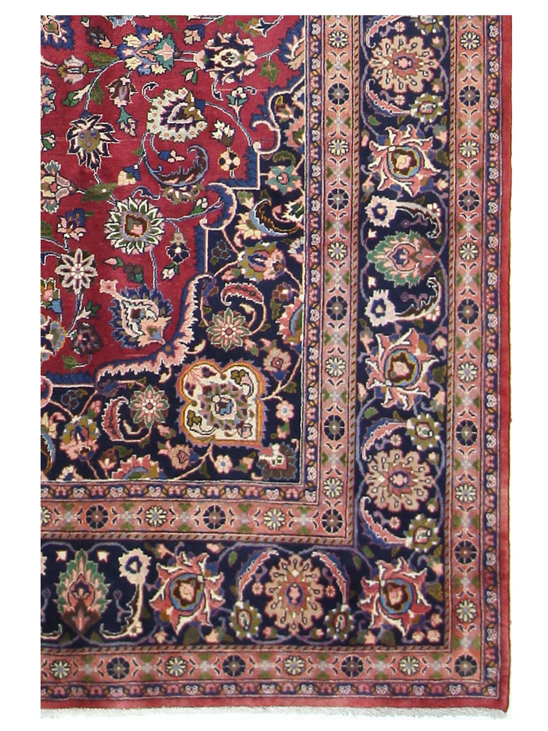 Mashad Semi Antique Navy 10x13 - Image 3 of 5