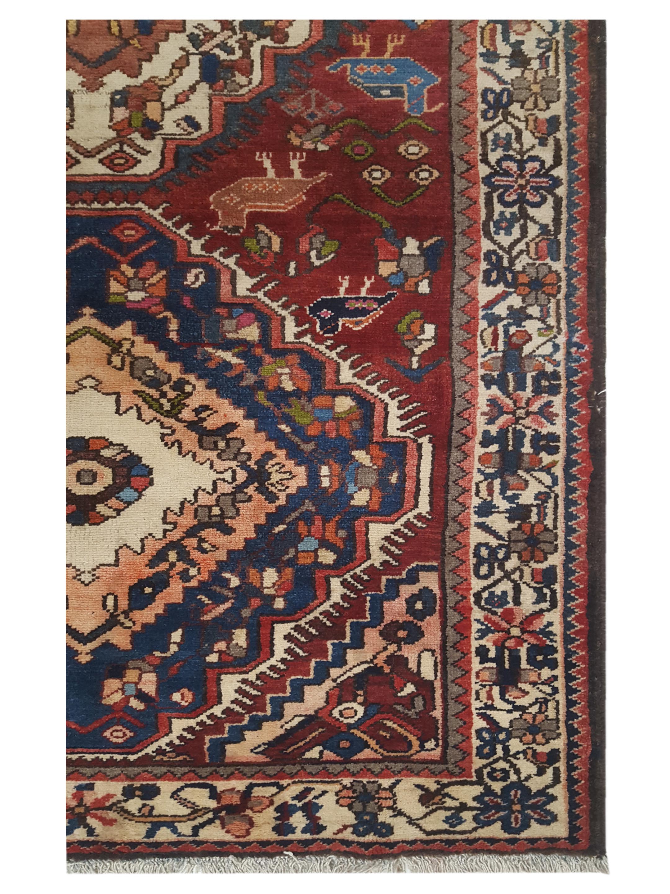 Bakhtiyari Hand Knotted Brown 4x14 - Image 3 of 5