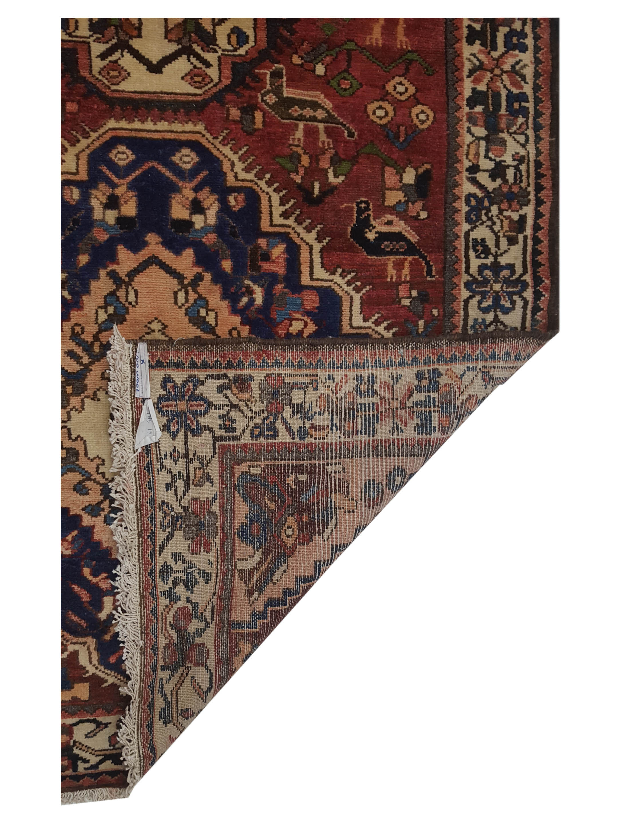 Bakhtiyari Hand Knotted Brown 4x14 - Image 5 of 5
