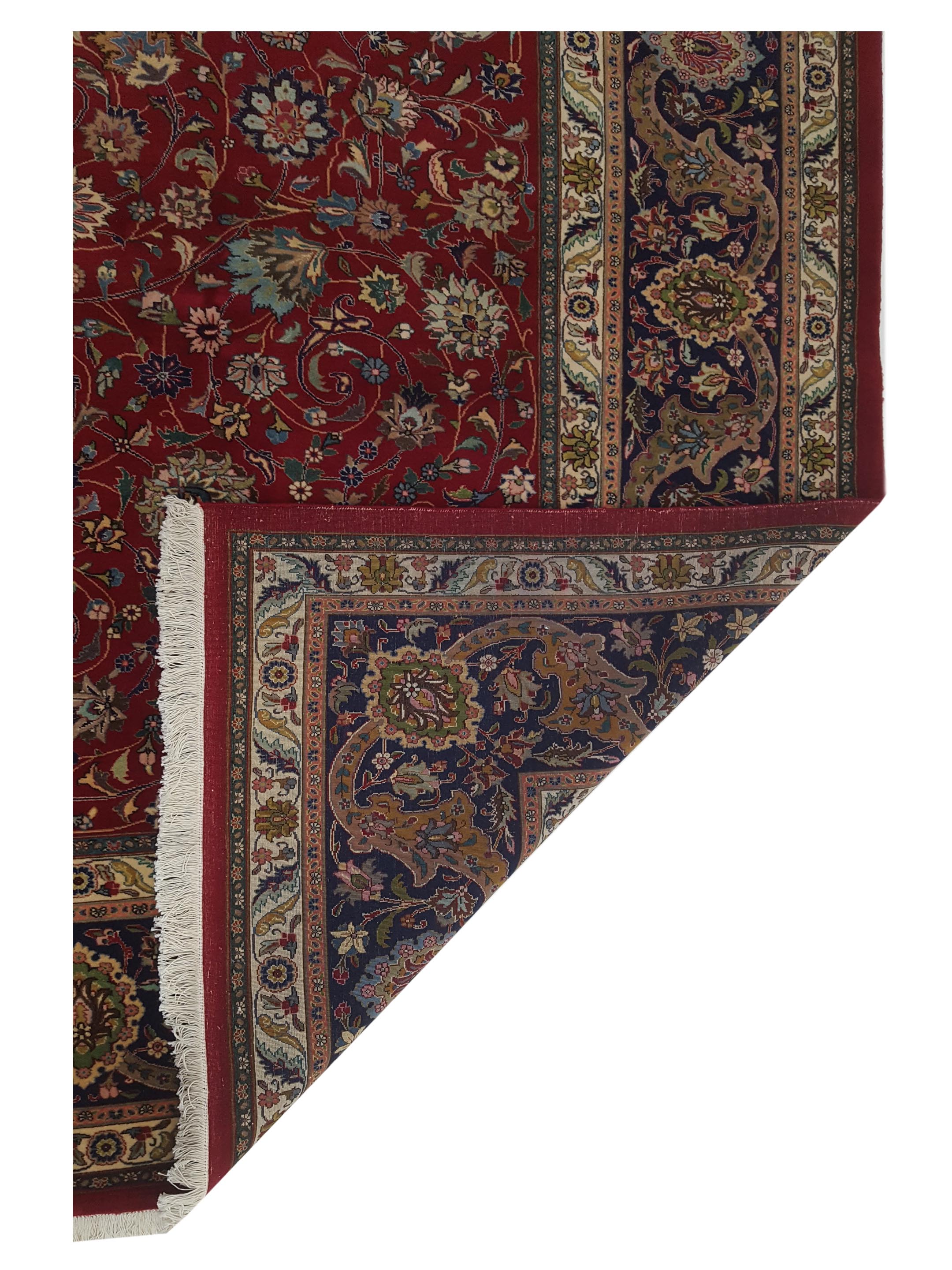 Tabriz Hand Knotted Red 10x13 - Image 5 of 5