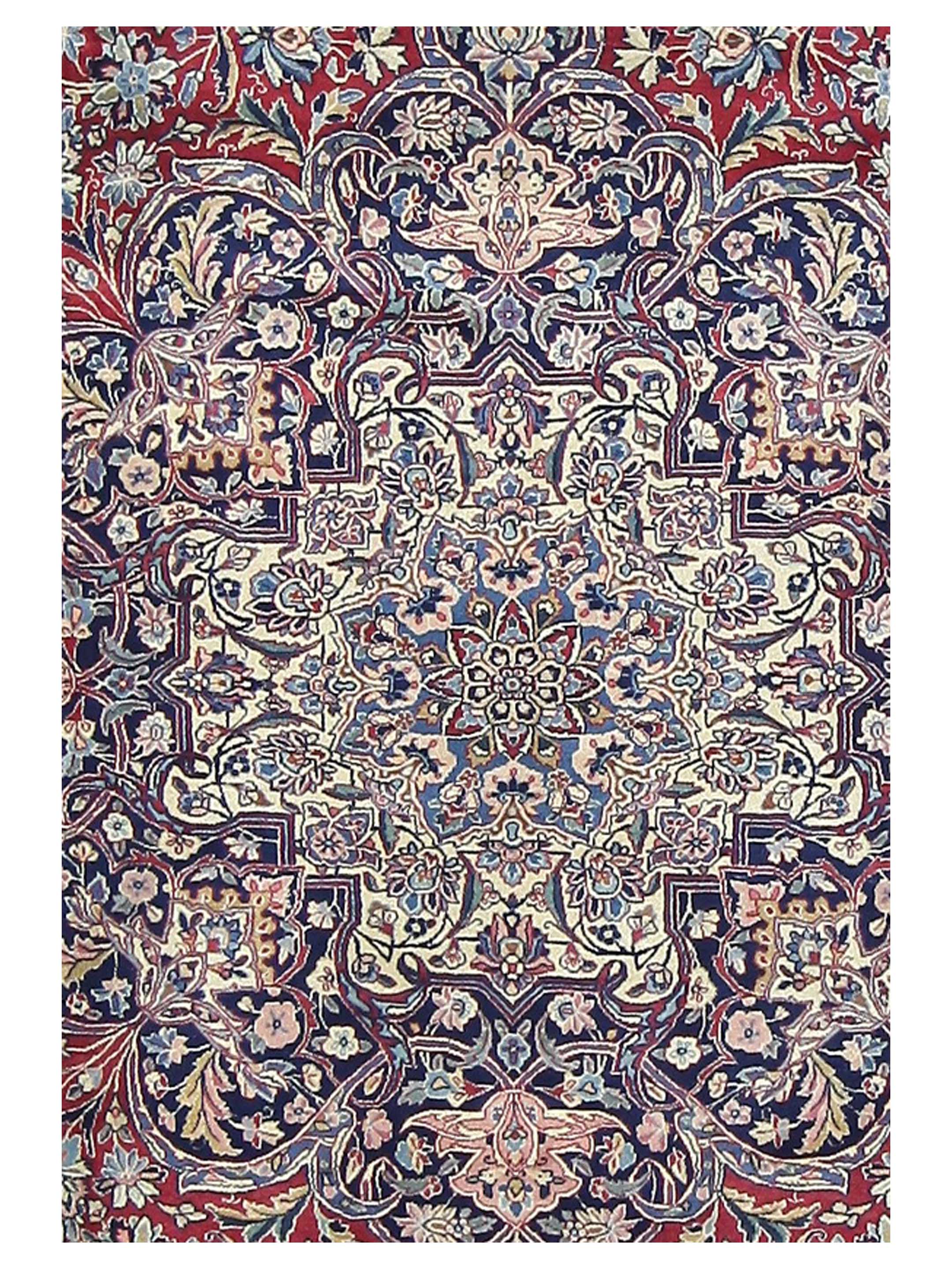 Kerman Hand Knotted Navy 10x13 - Image 4 of 5