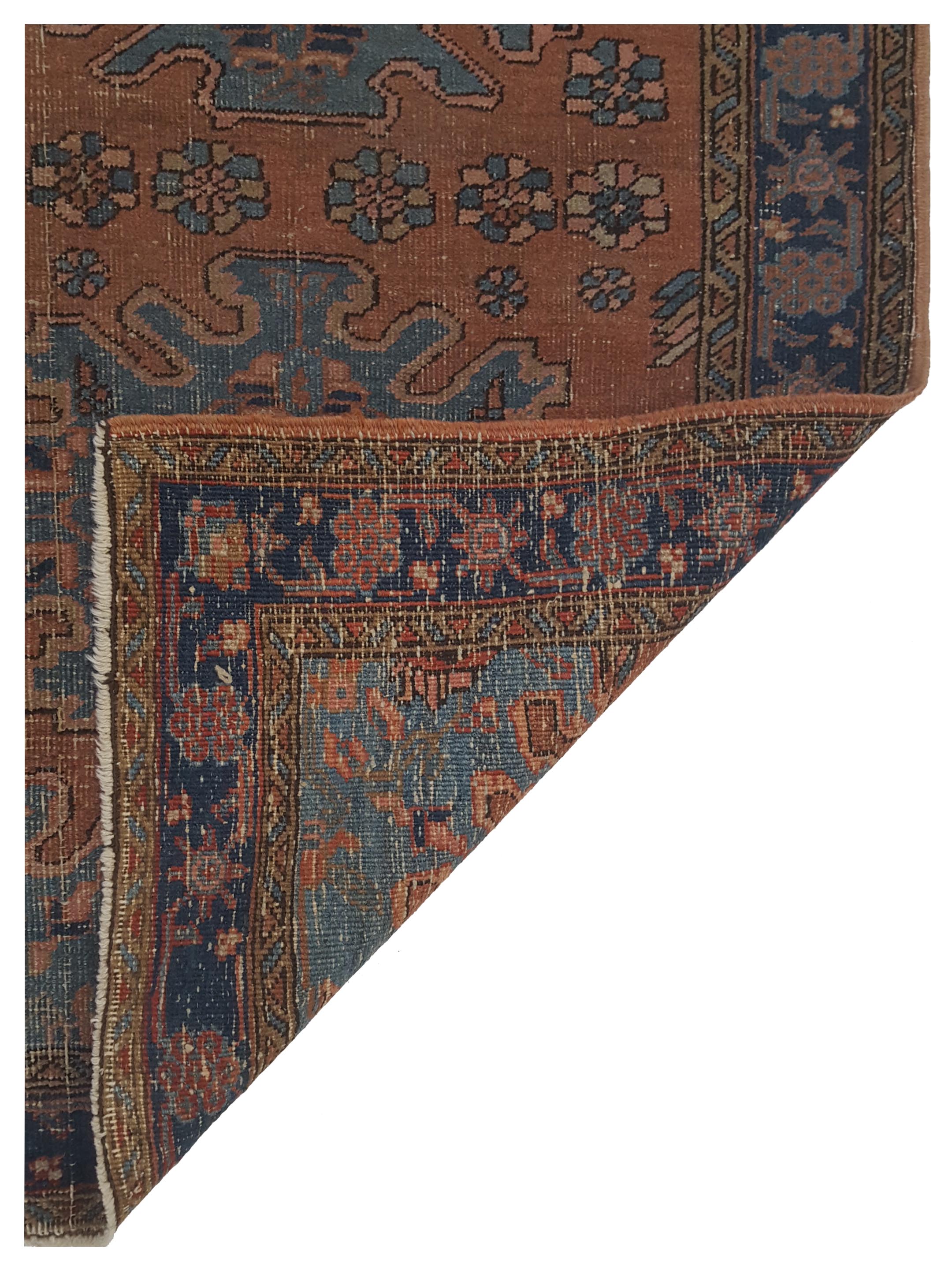 Antique Heriz Rust 3x6 - Image 5 of 5