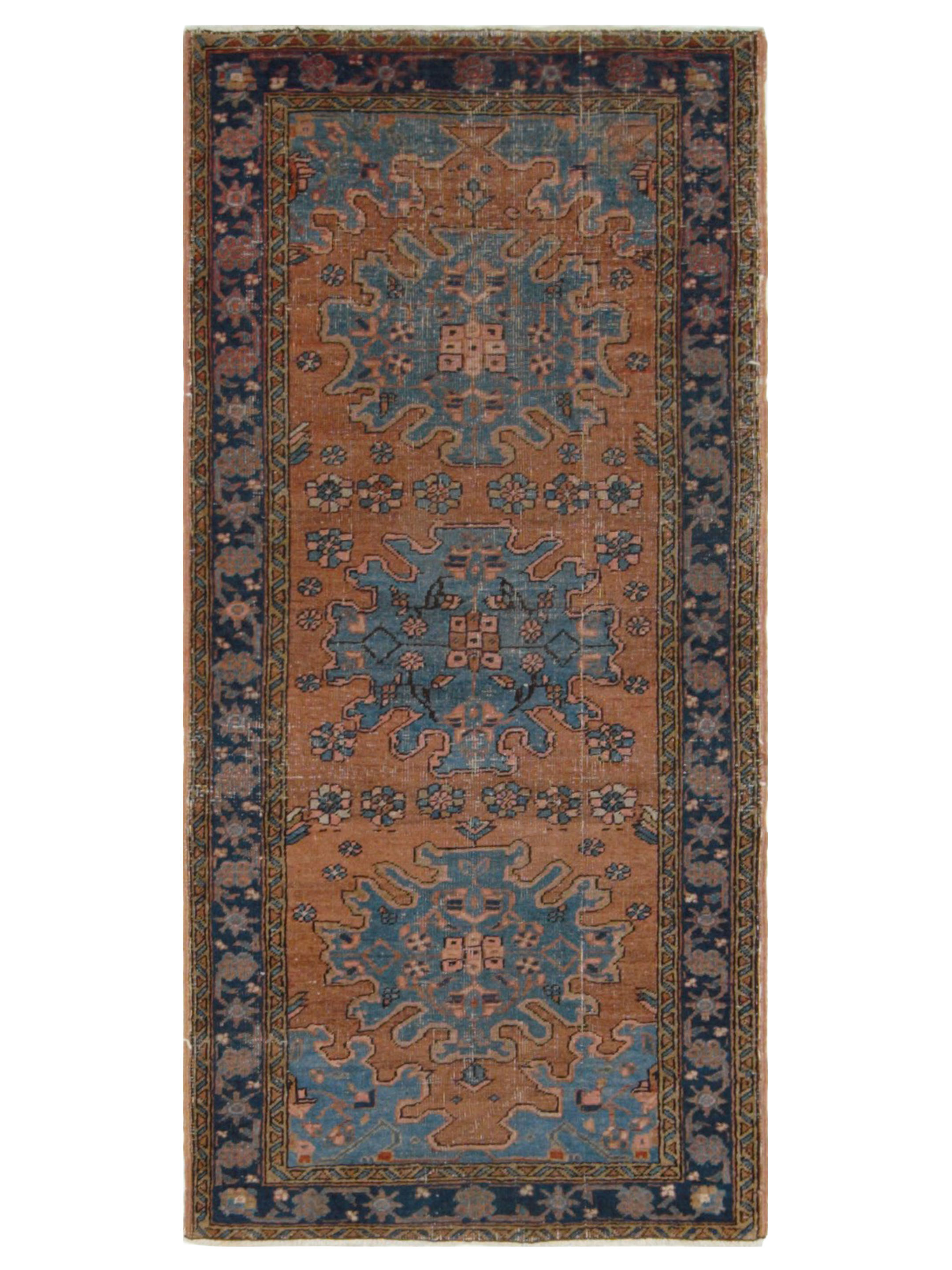 Antique Heriz Rust 3x6