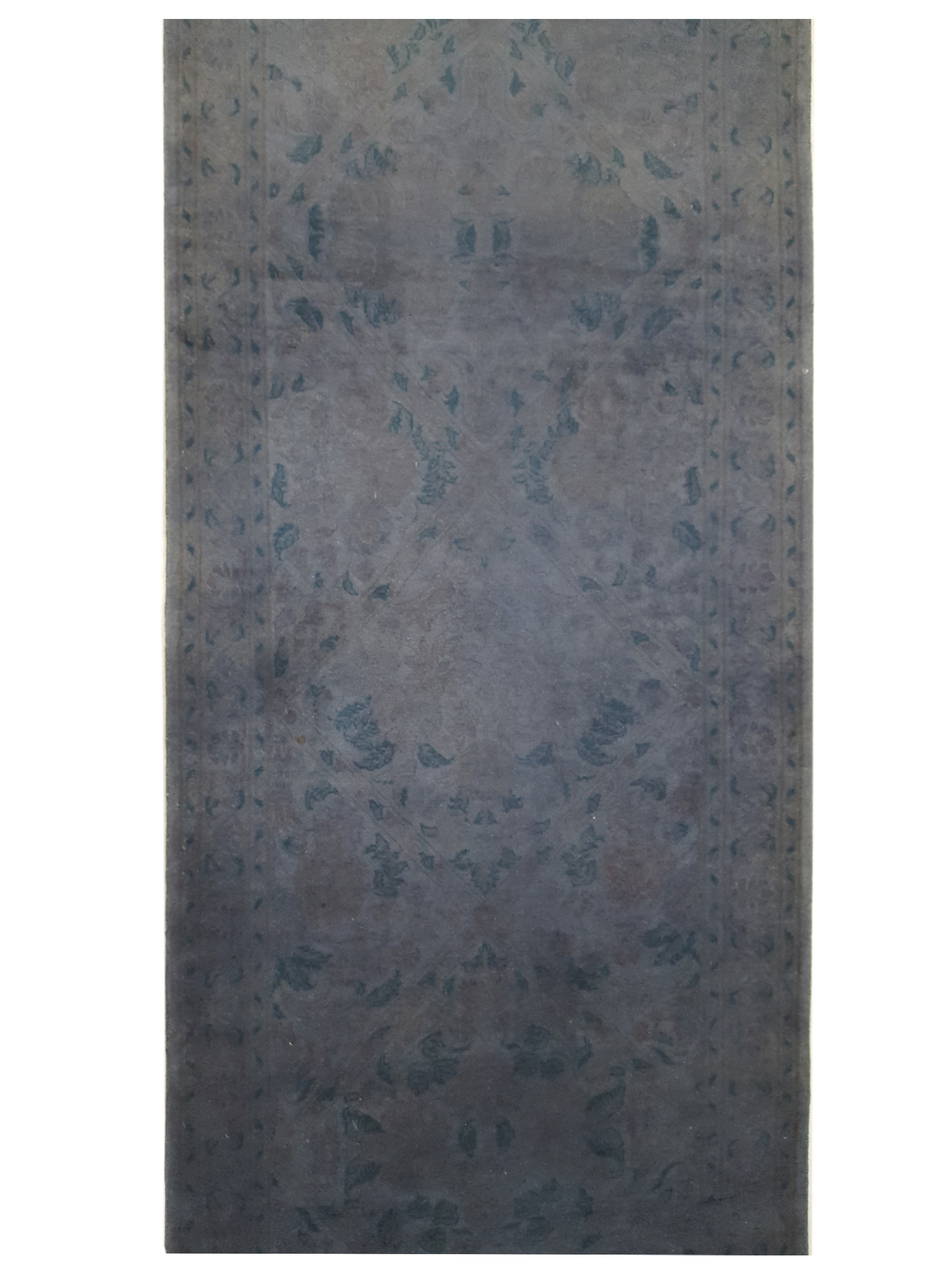 Classic Overdyed Hand Knotted Grey 3x16 - Image 4 of 5