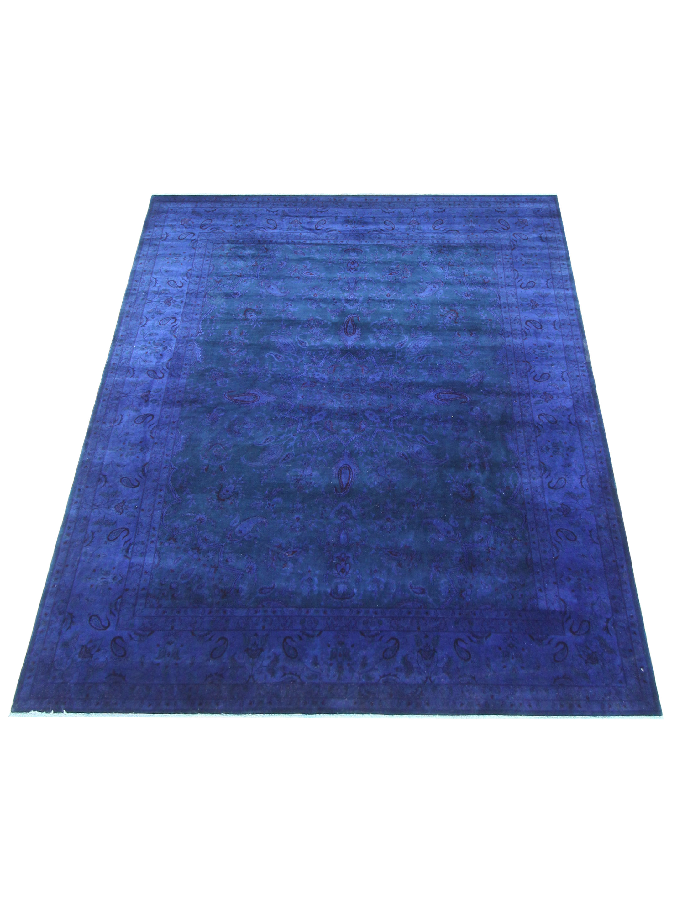 Classic Overdyed Hand Knotted Blue 8x10 - Image 2 of 5
