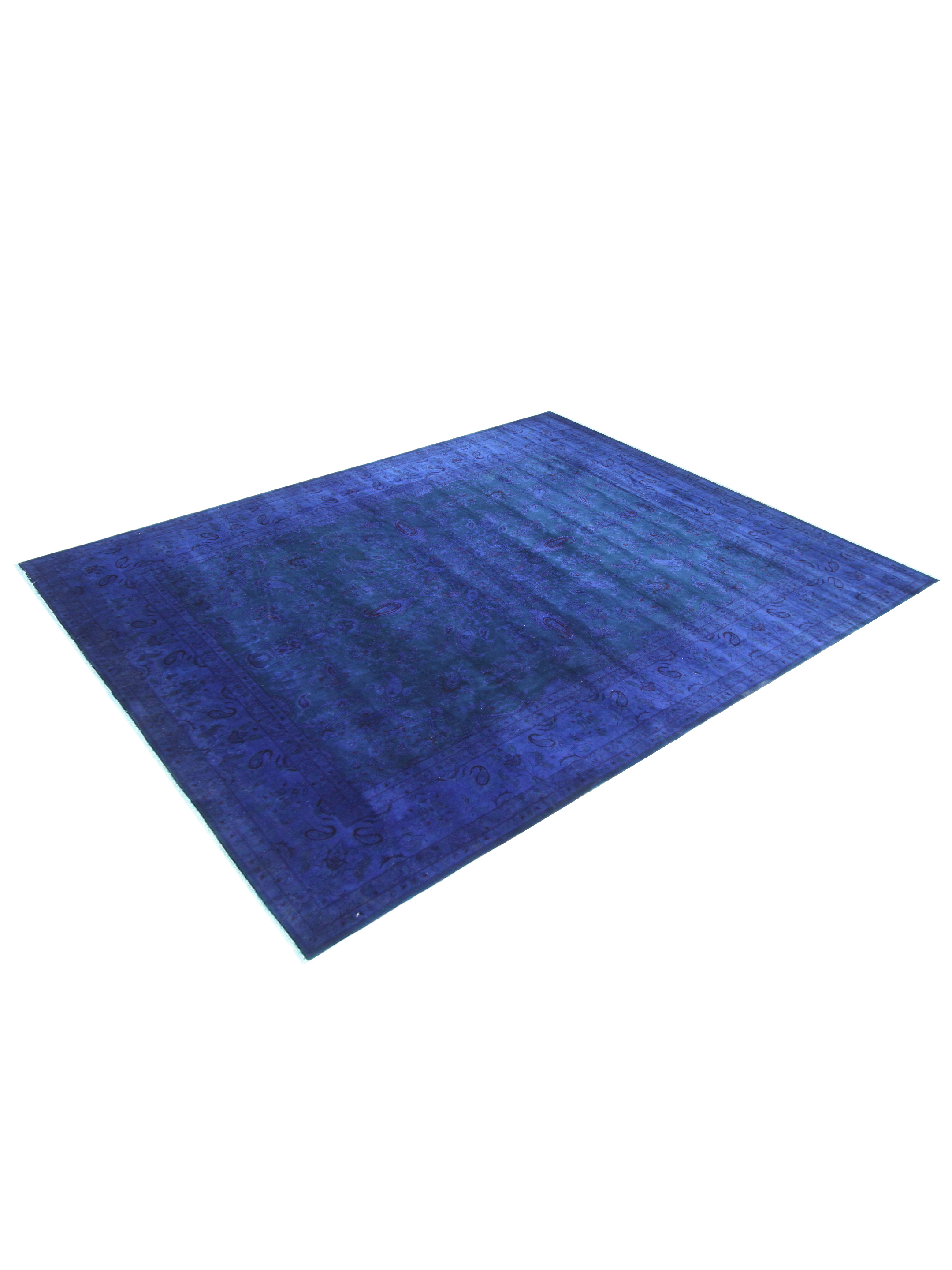 Classic Overdyed Hand Knotted Blue 8x10 - Image 5 of 5