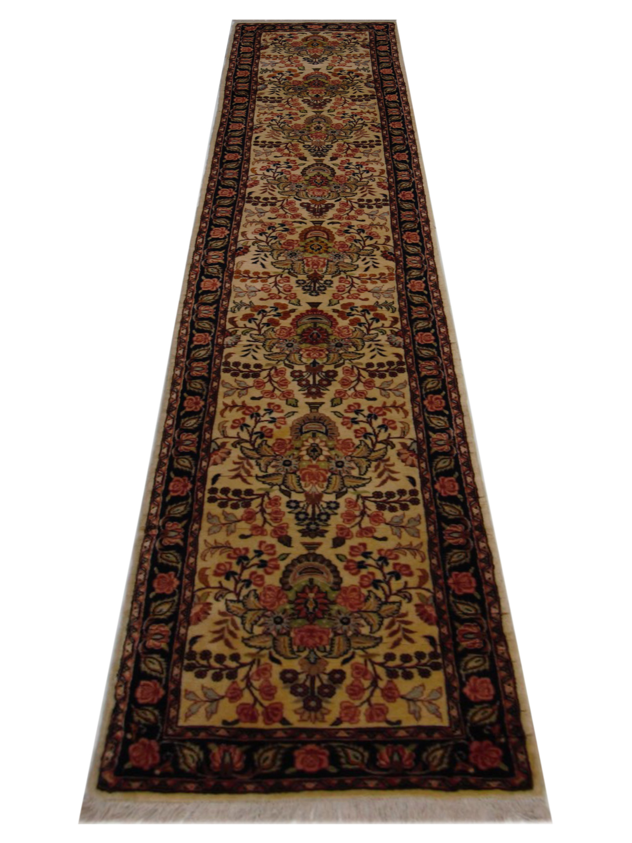 Hamadan Hand Knotted Beige 3x14 - Image 2 of 5