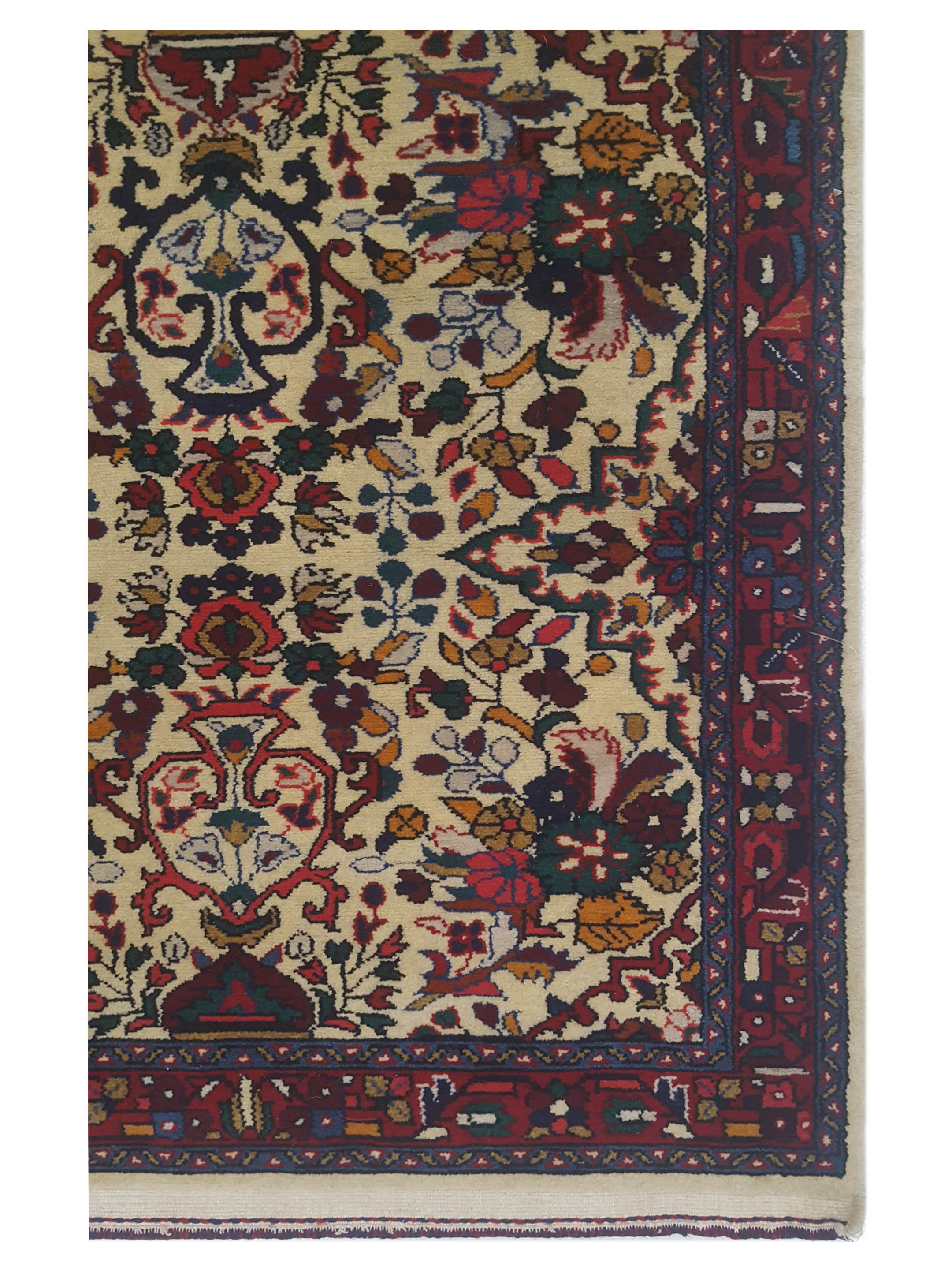 Hamadan Hand Knotted Beige 3x14 - Image 3 of 5