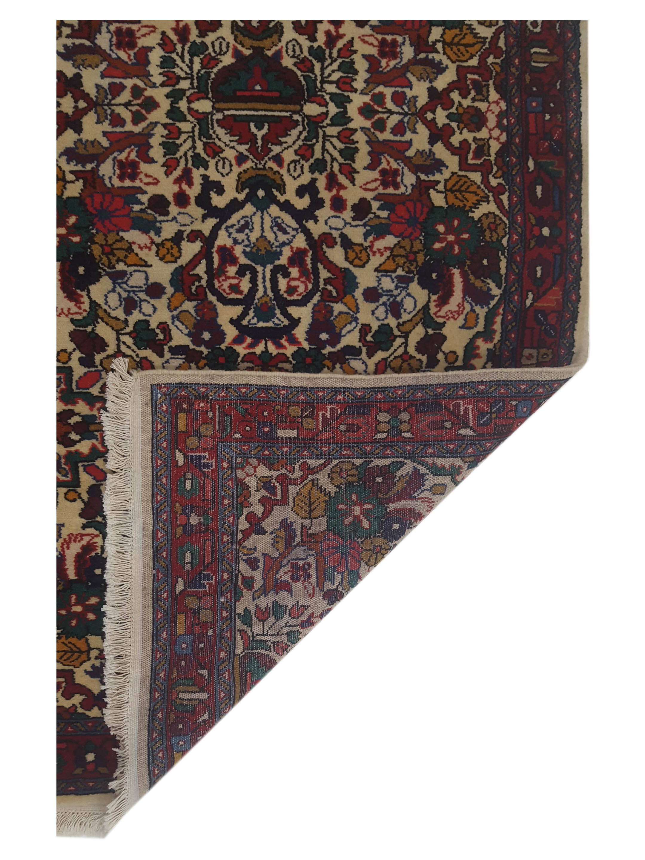 Hamadan Hand Knotted Beige 3x14 - Image 5 of 5