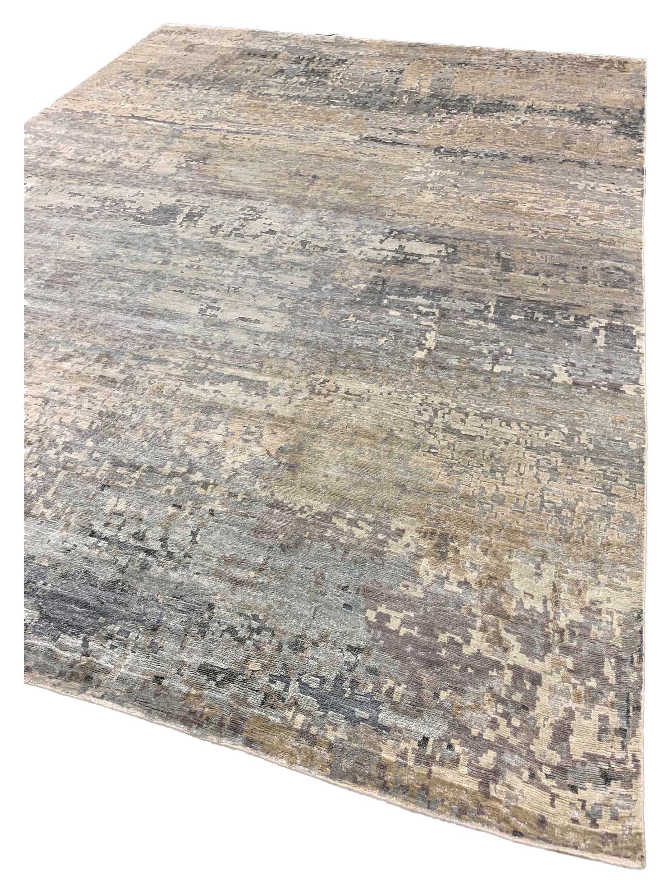 Lasha Hand Knotted Silver 8x10 - Image 2 of 5