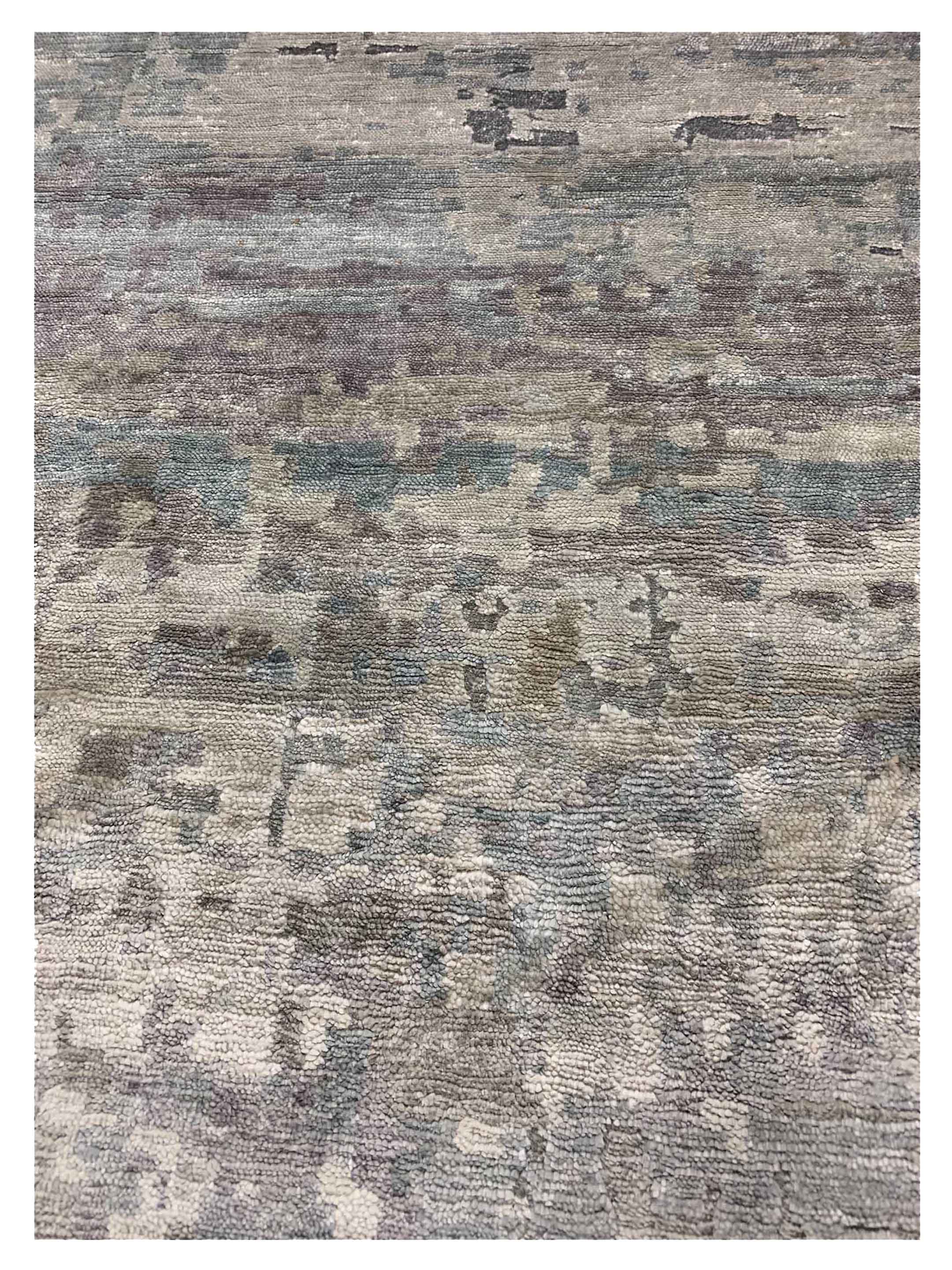 Lasha Hand Knotted Silver 8x10 - Image 3 of 5
