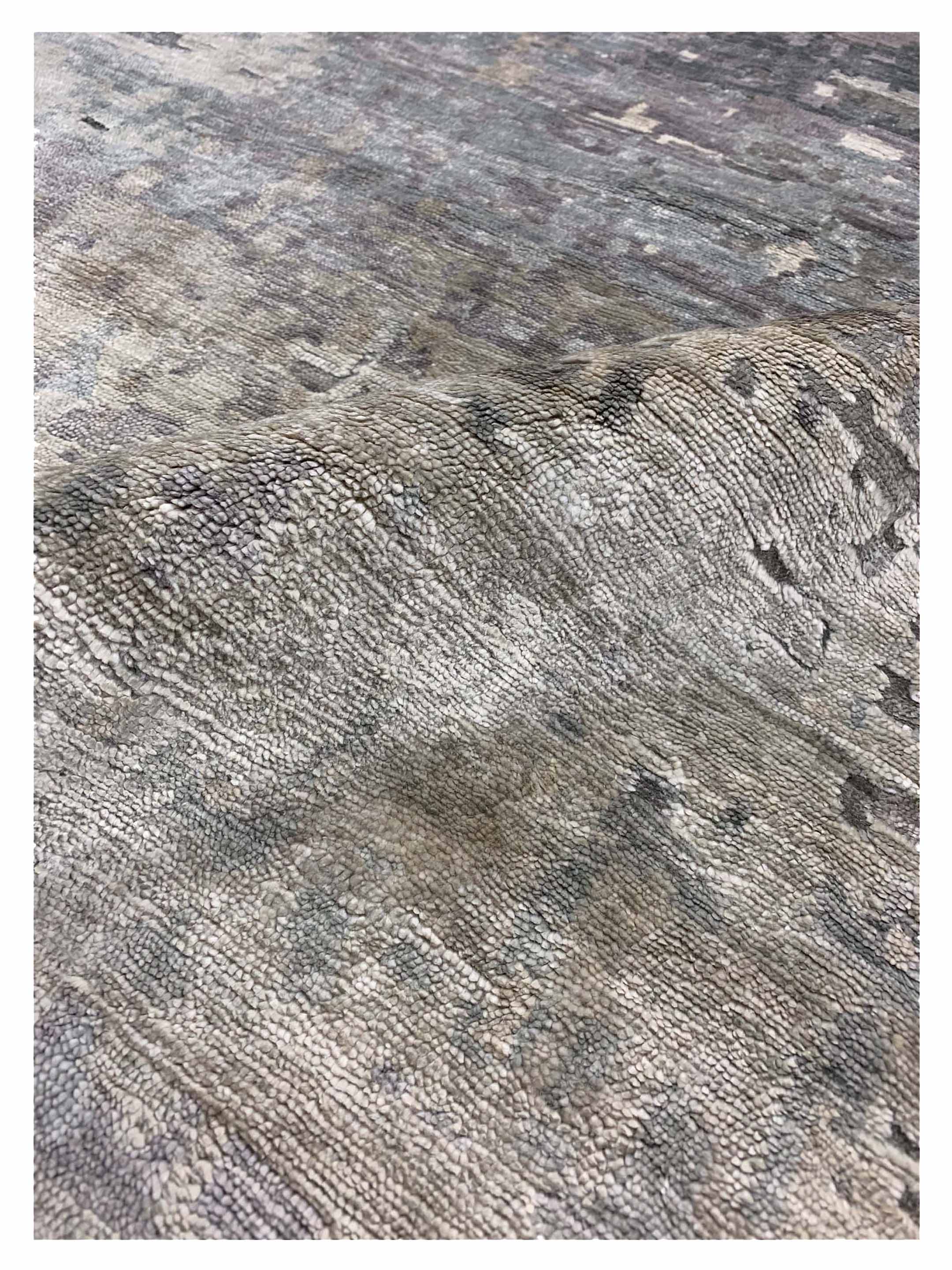 Lasha Hand Knotted Silver 8x10 - Image 4 of 5