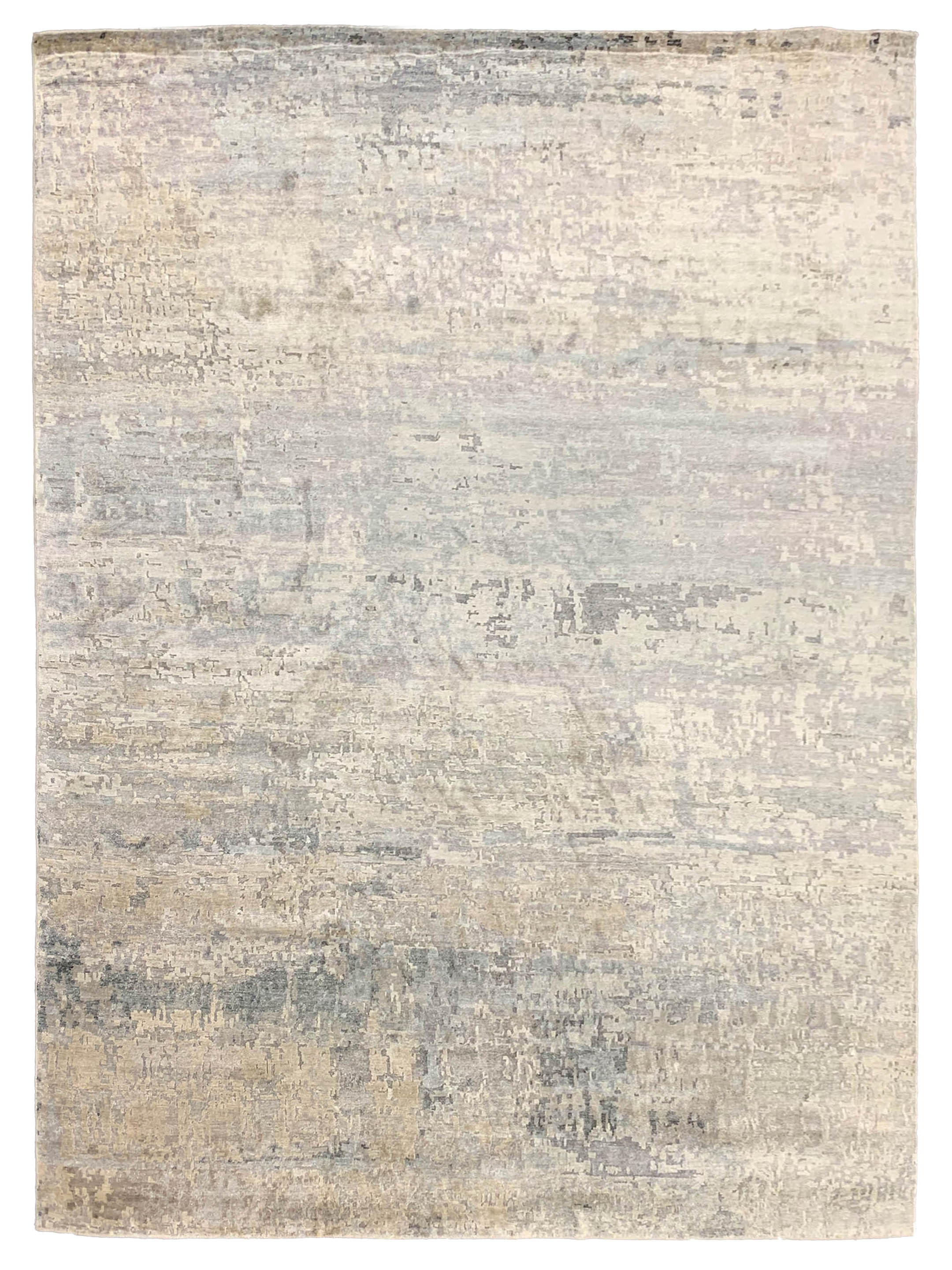 Lasha Hand Knotted Silver 8x10