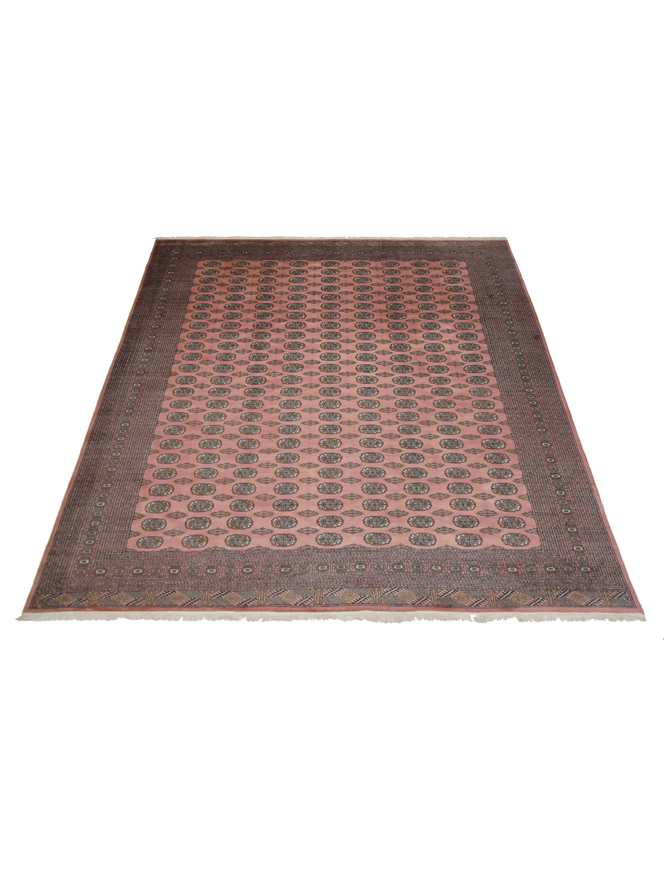 Bokhara Hand Knotted Pink 10x13 - Image 2 of 6