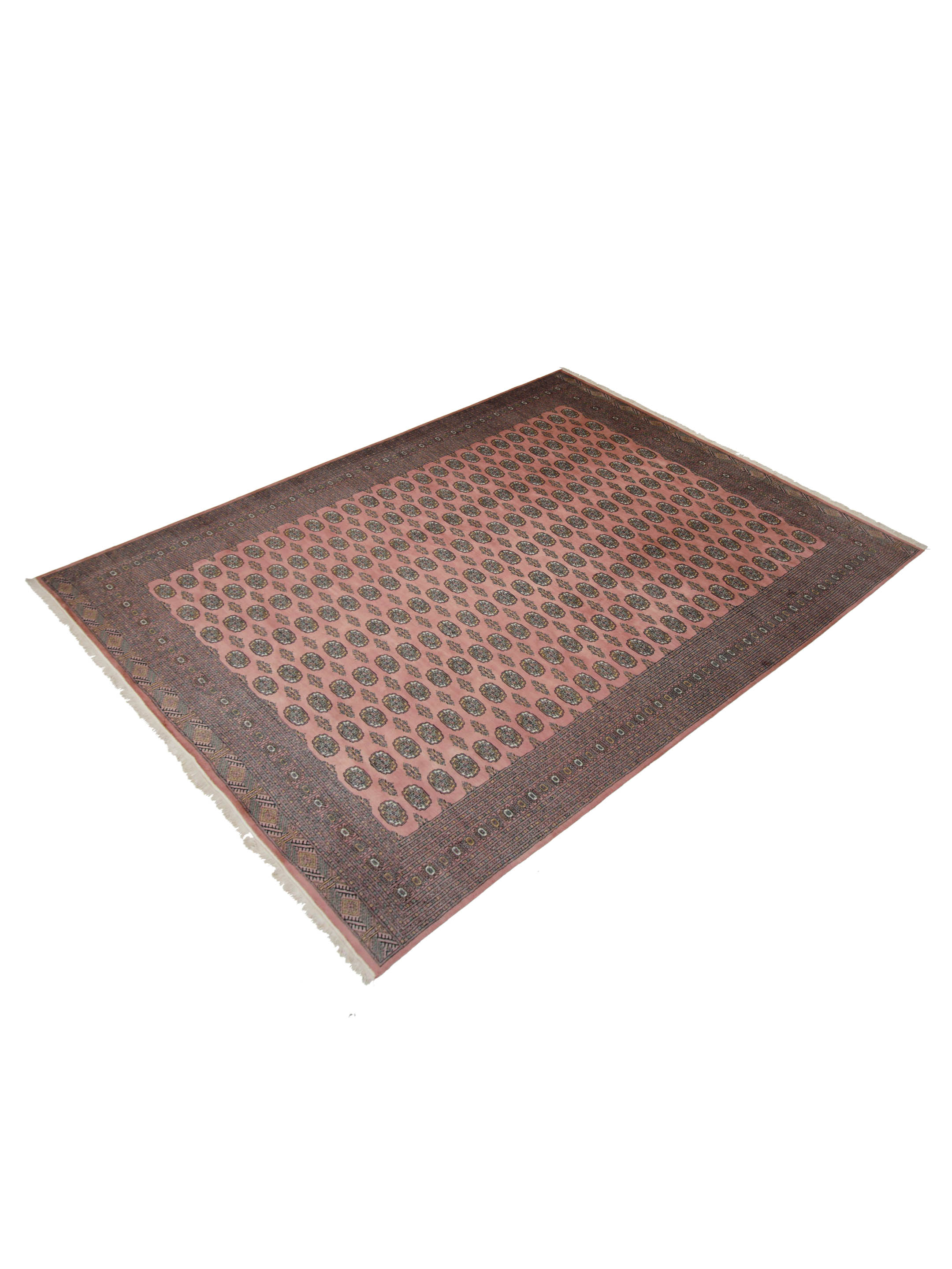 Bokhara Hand Knotted Pink 10x13 - Image 6 of 6