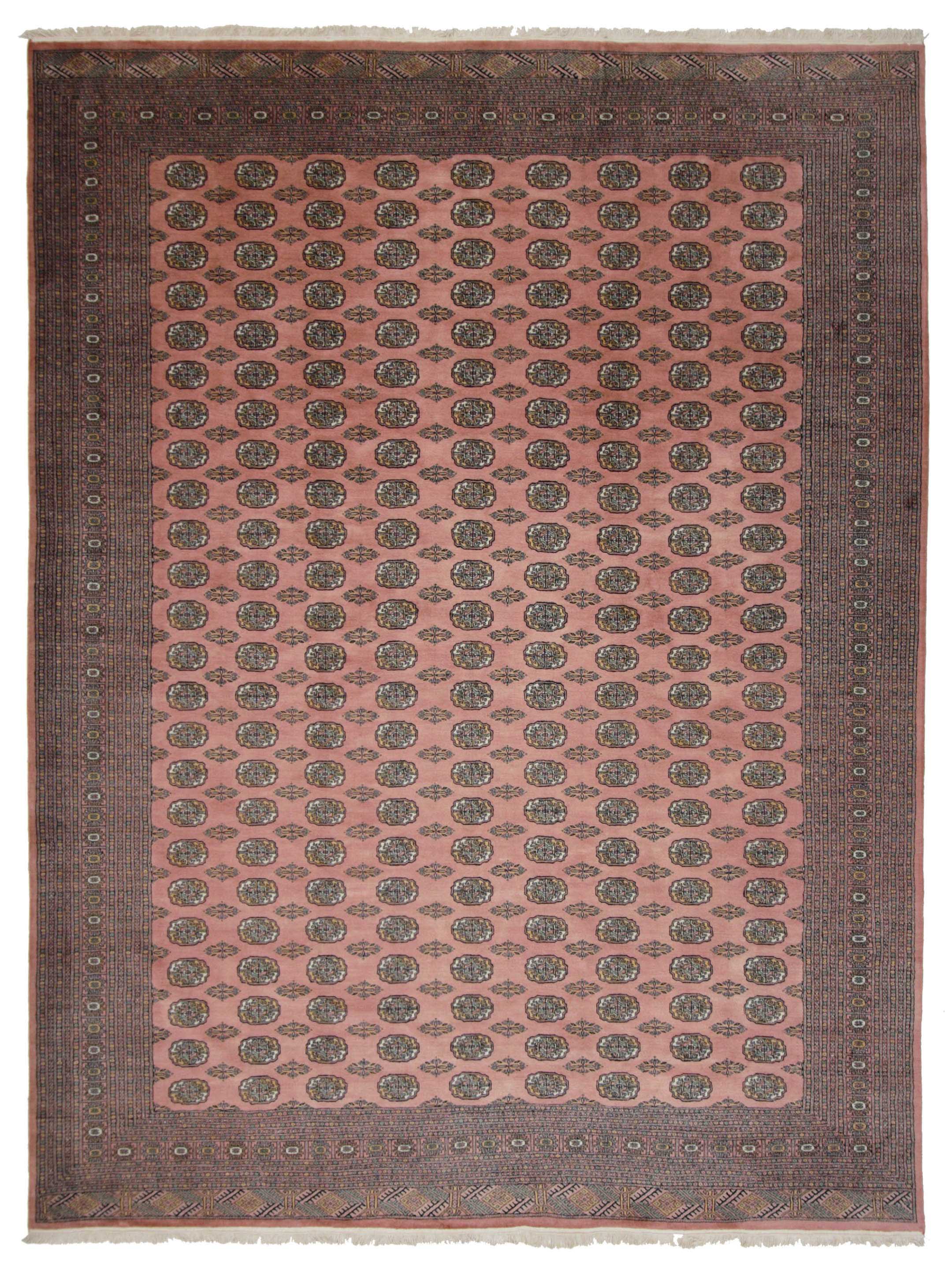 Bokhara Hand Knotted Pink 10x13